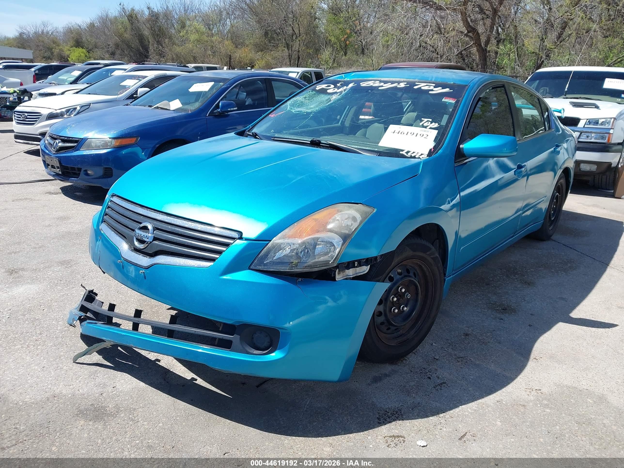 2008 Nissan Altima 2.5 S Blue vin: 1N4AL21E38N424536
