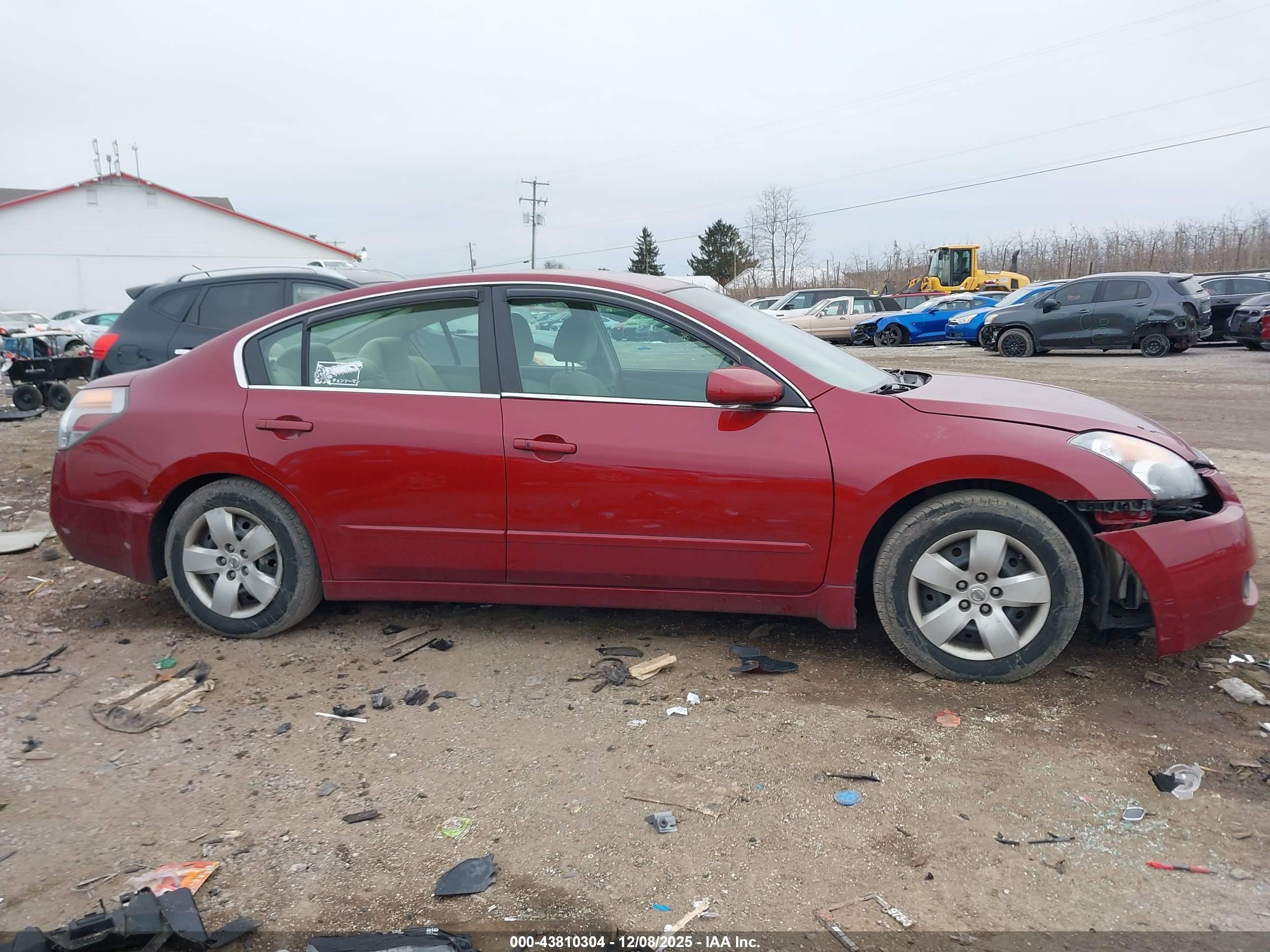 2008 Nissan Altima 2.5 S Красный vin: 1N4AL21E38N455043