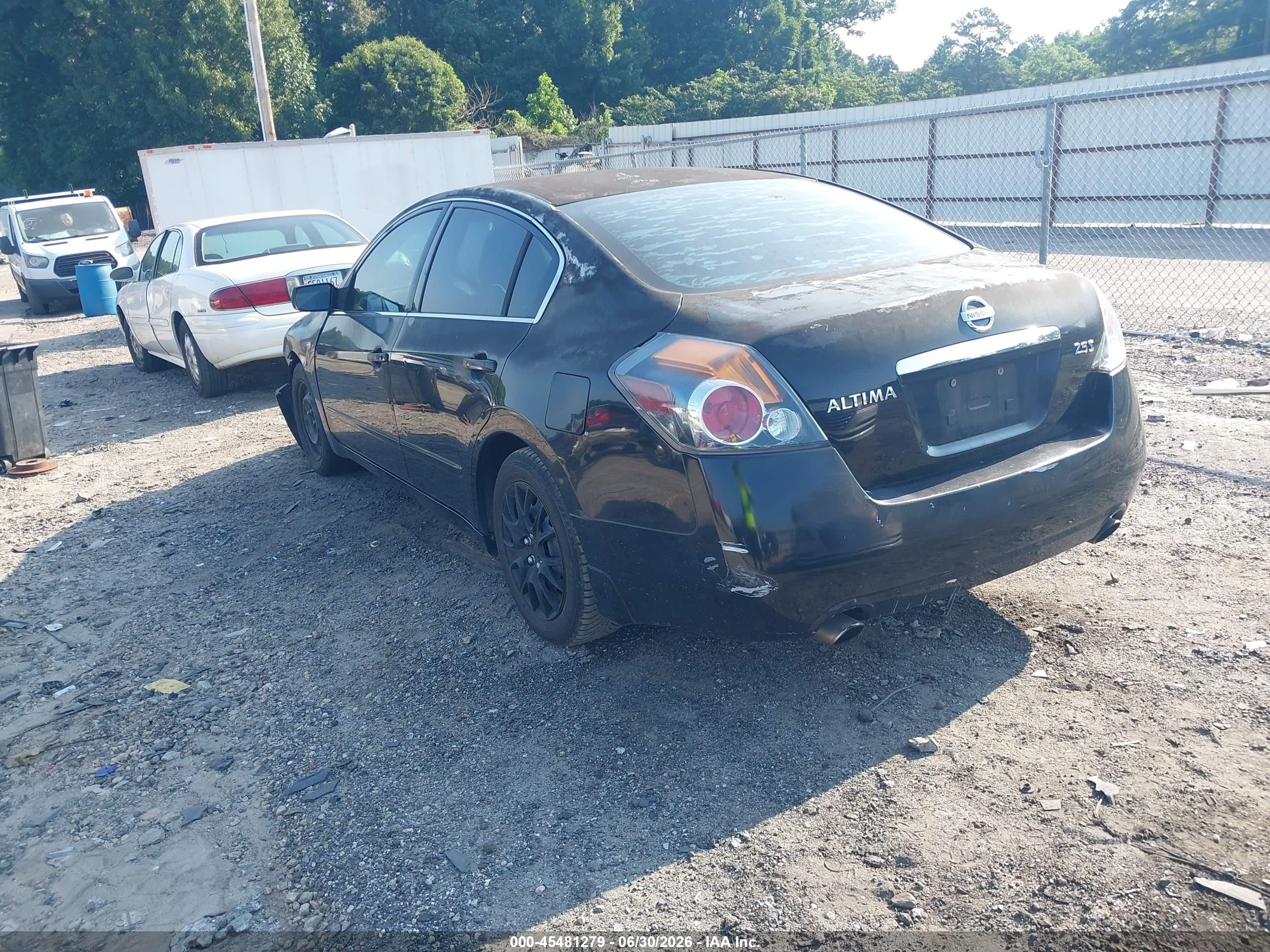 2008 Nissan Altima 2.5 S Black vin: 1N4AL21E38N473784