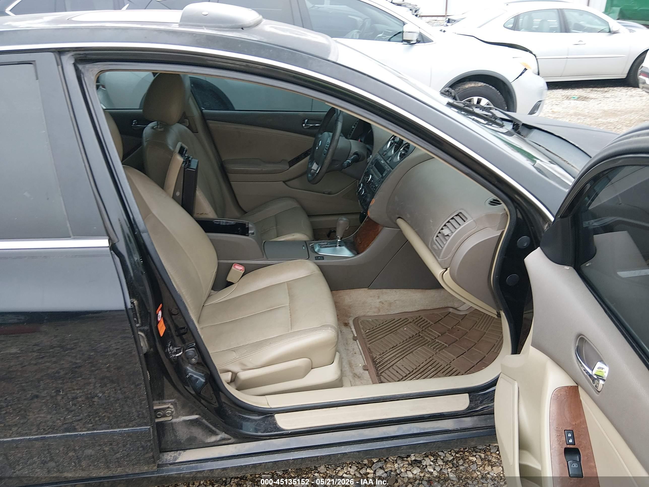 2008 Nissan Altima 2.5 S Black vin: 1N4AL21E38N519260