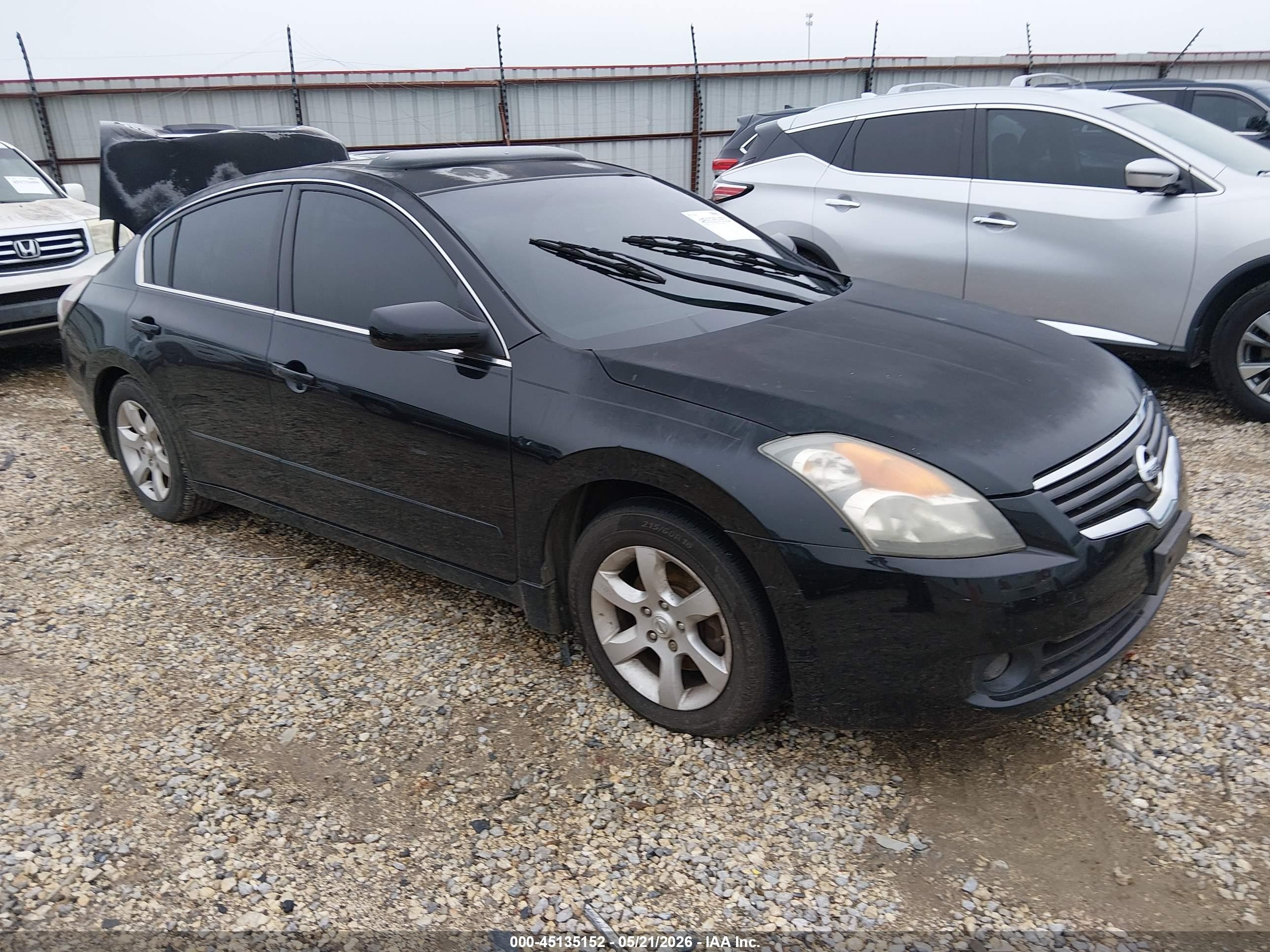 2008 Nissan Altima 2.5 S Black vin: 1N4AL21E38N519260