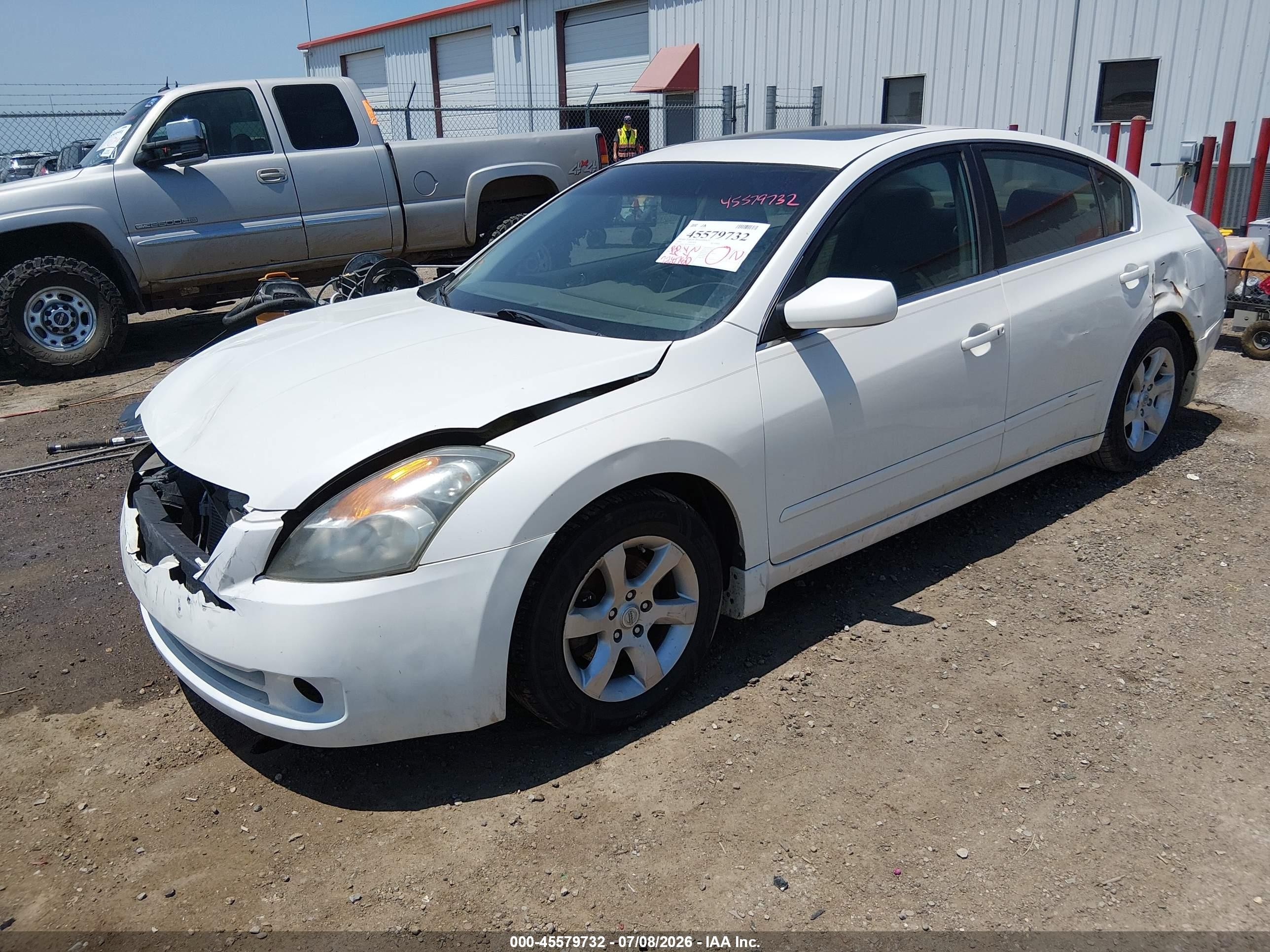 2009 Nissan Altima 2.5 S White vin: 1N4AL21E39N445159