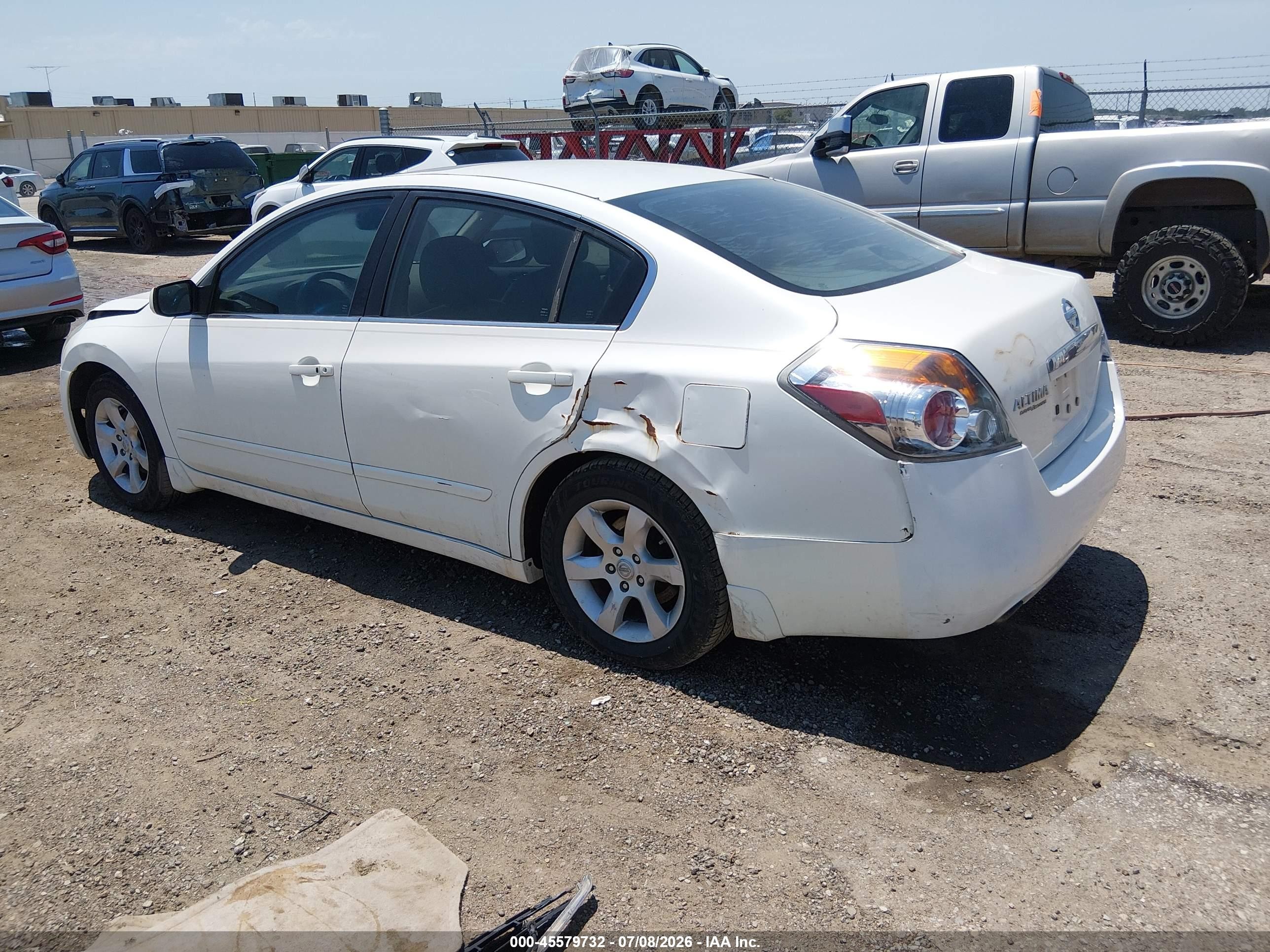 2009 Nissan Altima 2.5 S White vin: 1N4AL21E39N445159