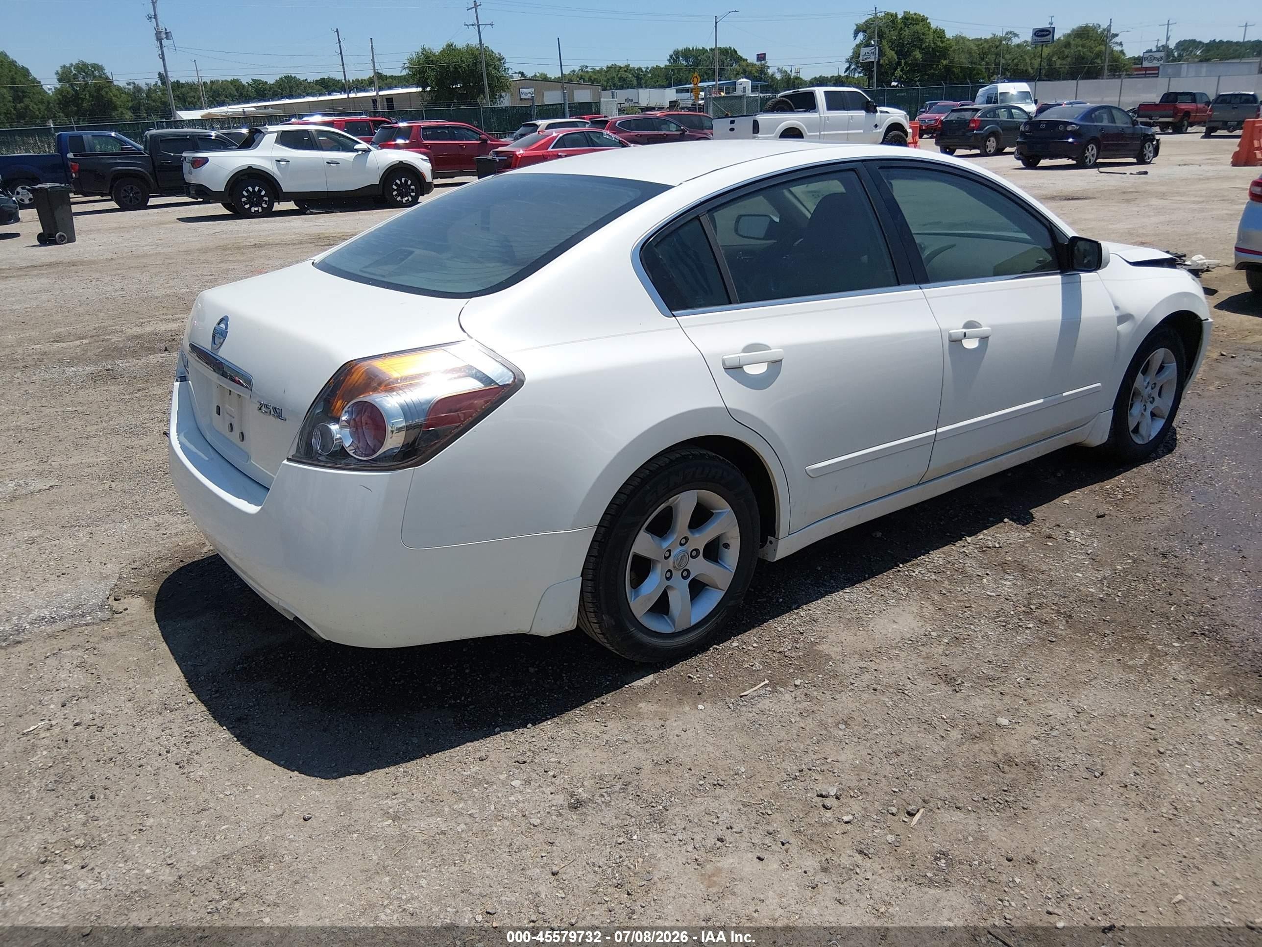 2009 Nissan Altima 2.5 S White vin: 1N4AL21E39N445159