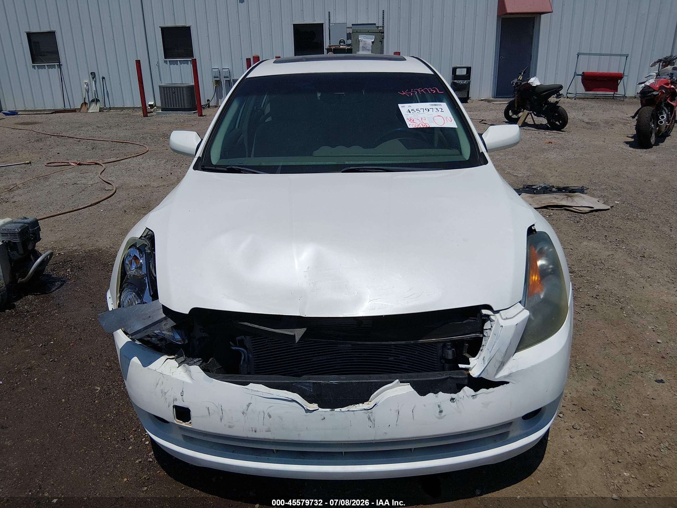 2009 Nissan Altima 2.5 S White vin: 1N4AL21E39N445159