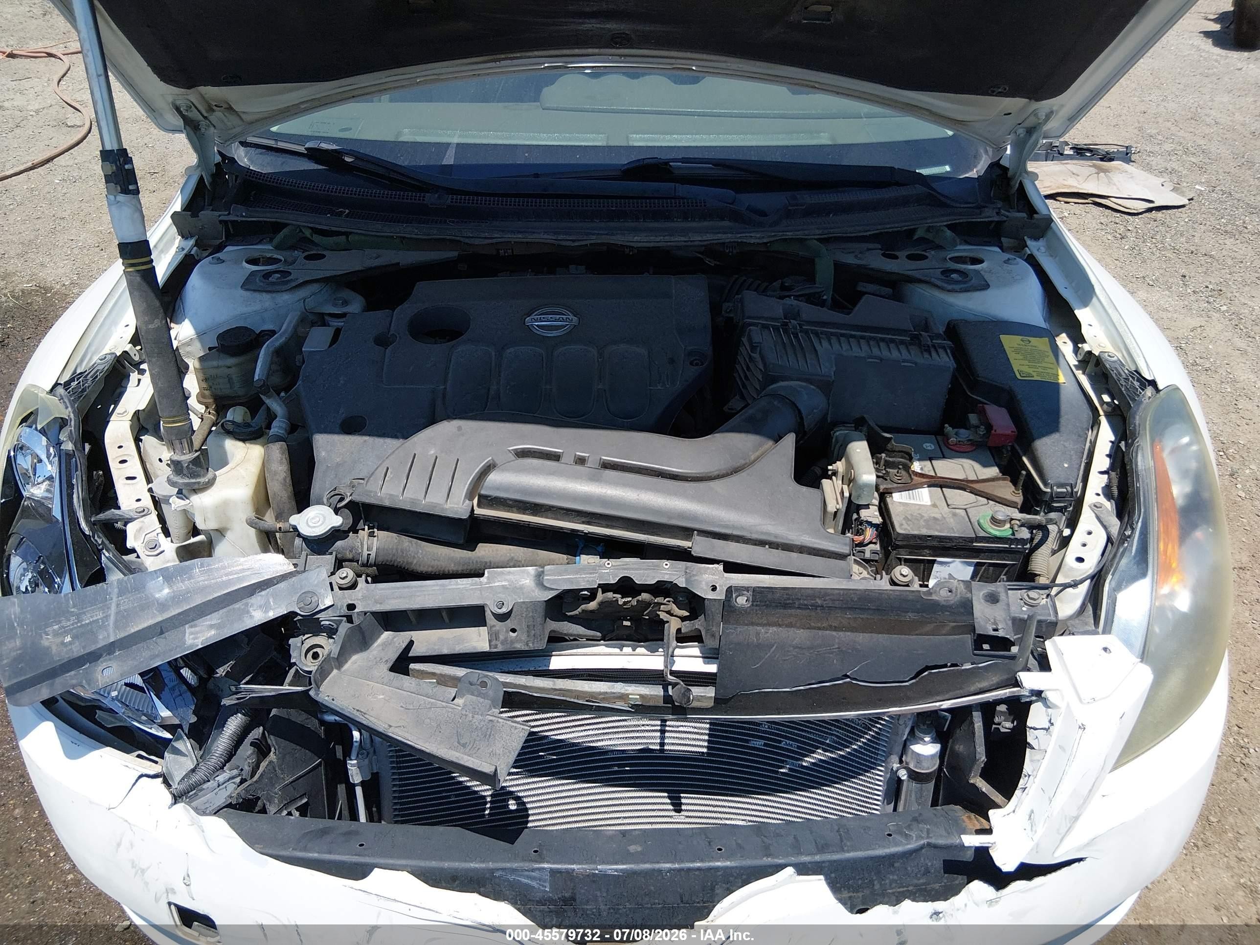 2009 Nissan Altima 2.5 S White vin: 1N4AL21E39N445159