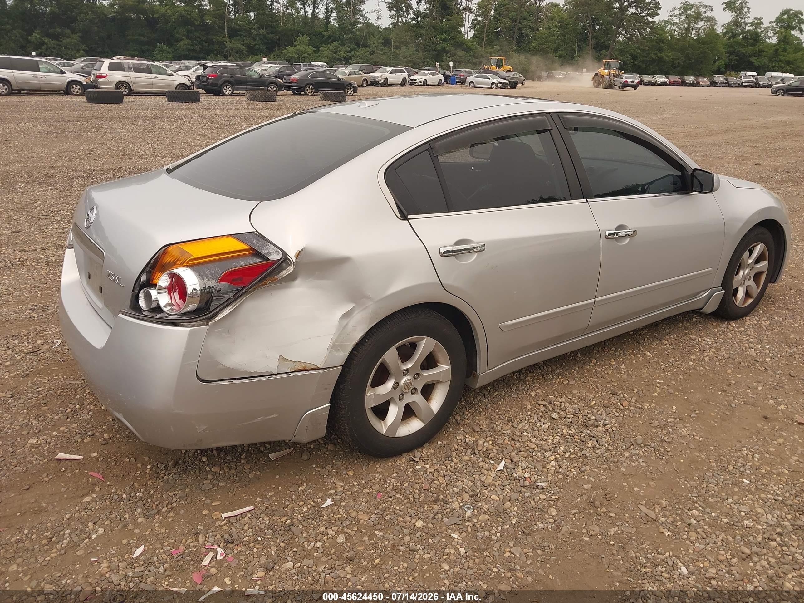 2007 Nissan Altima 2.5 S Silver vin: 1N4AL21E47C174623