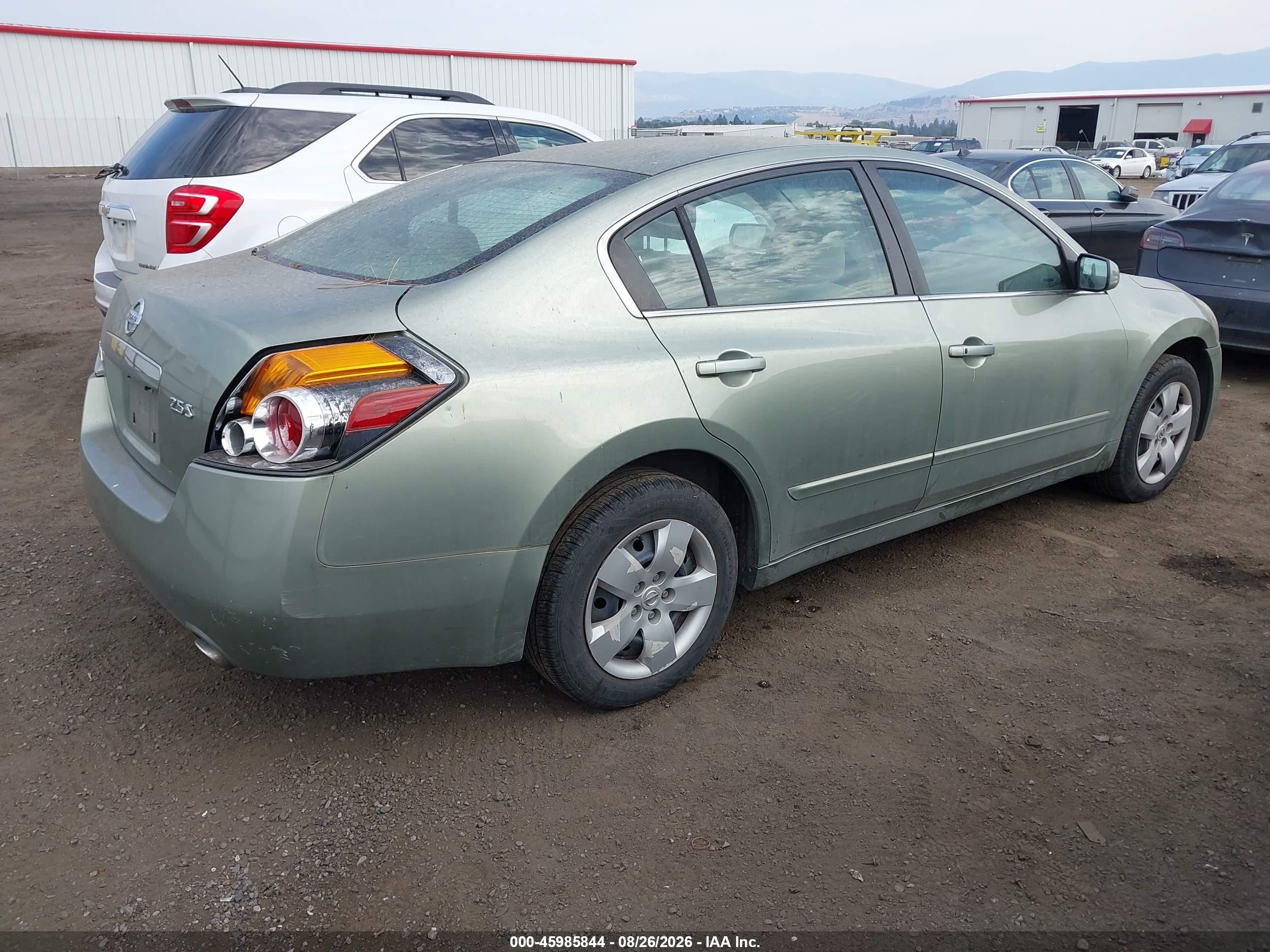 2007 Nissan Altima 2.5 S Green vin: 1N4AL21E47C217051