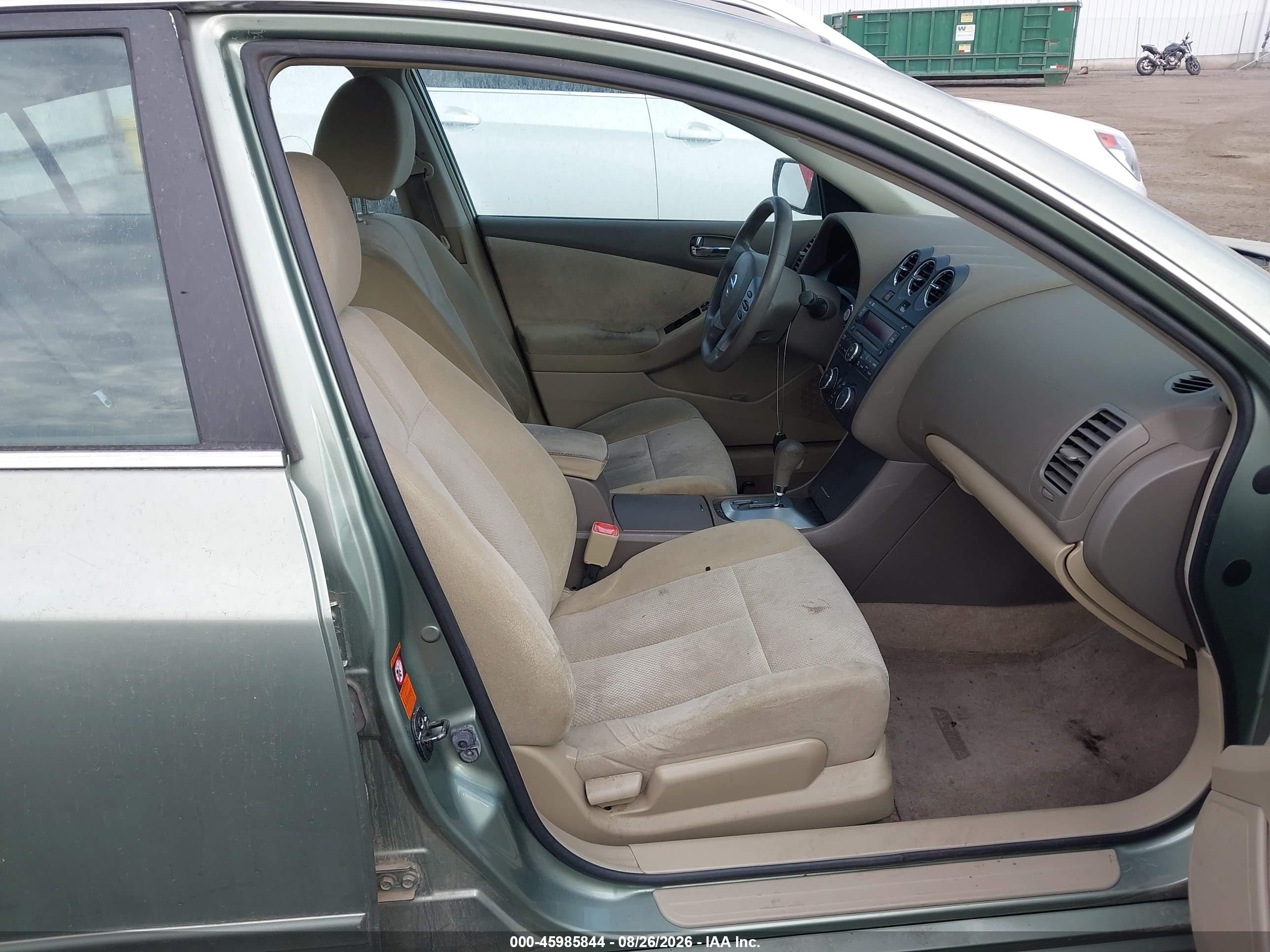 2007 Nissan Altima 2.5 S Green vin: 1N4AL21E47C217051