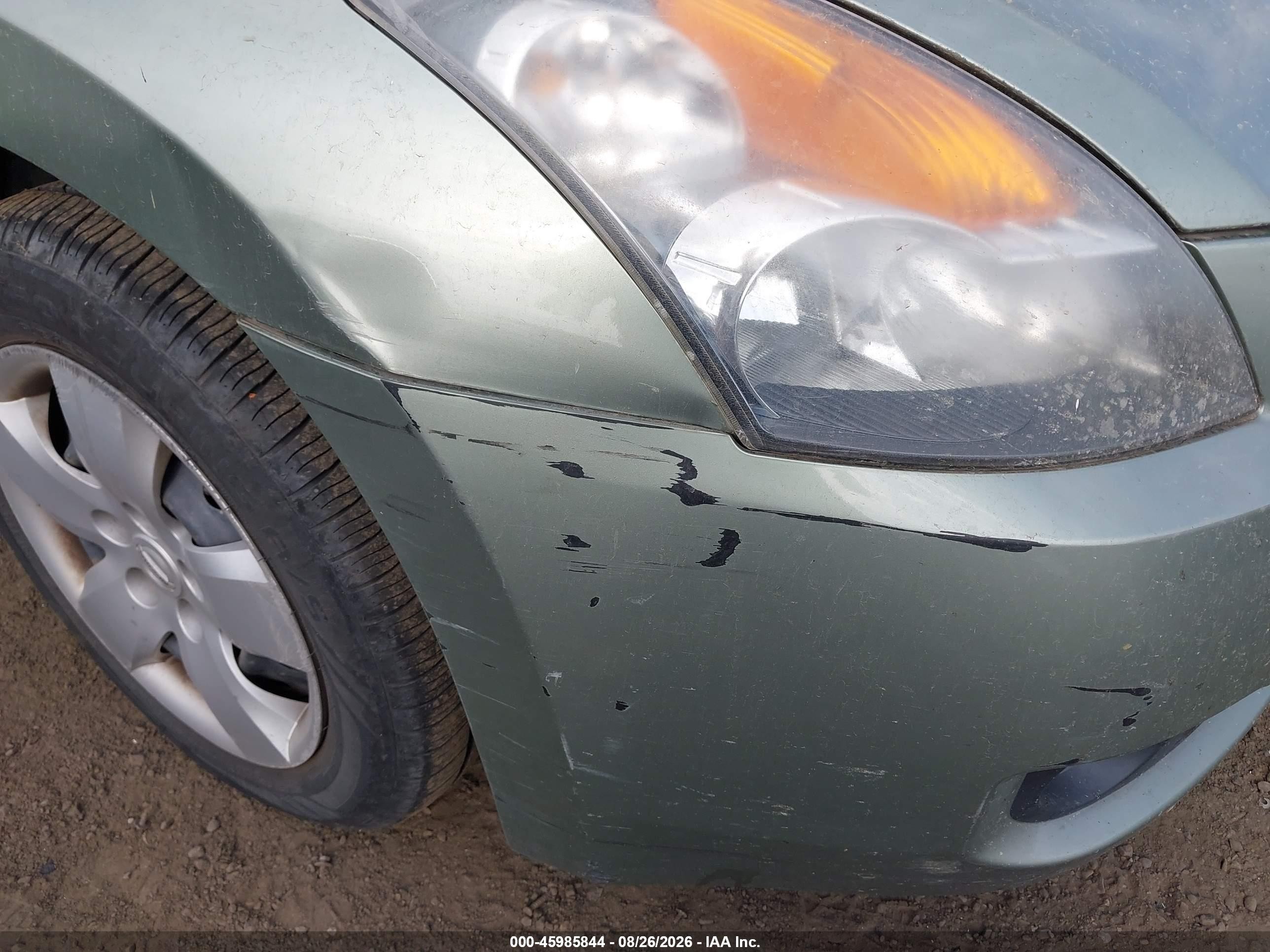 2007 Nissan Altima 2.5 S Green vin: 1N4AL21E47C217051