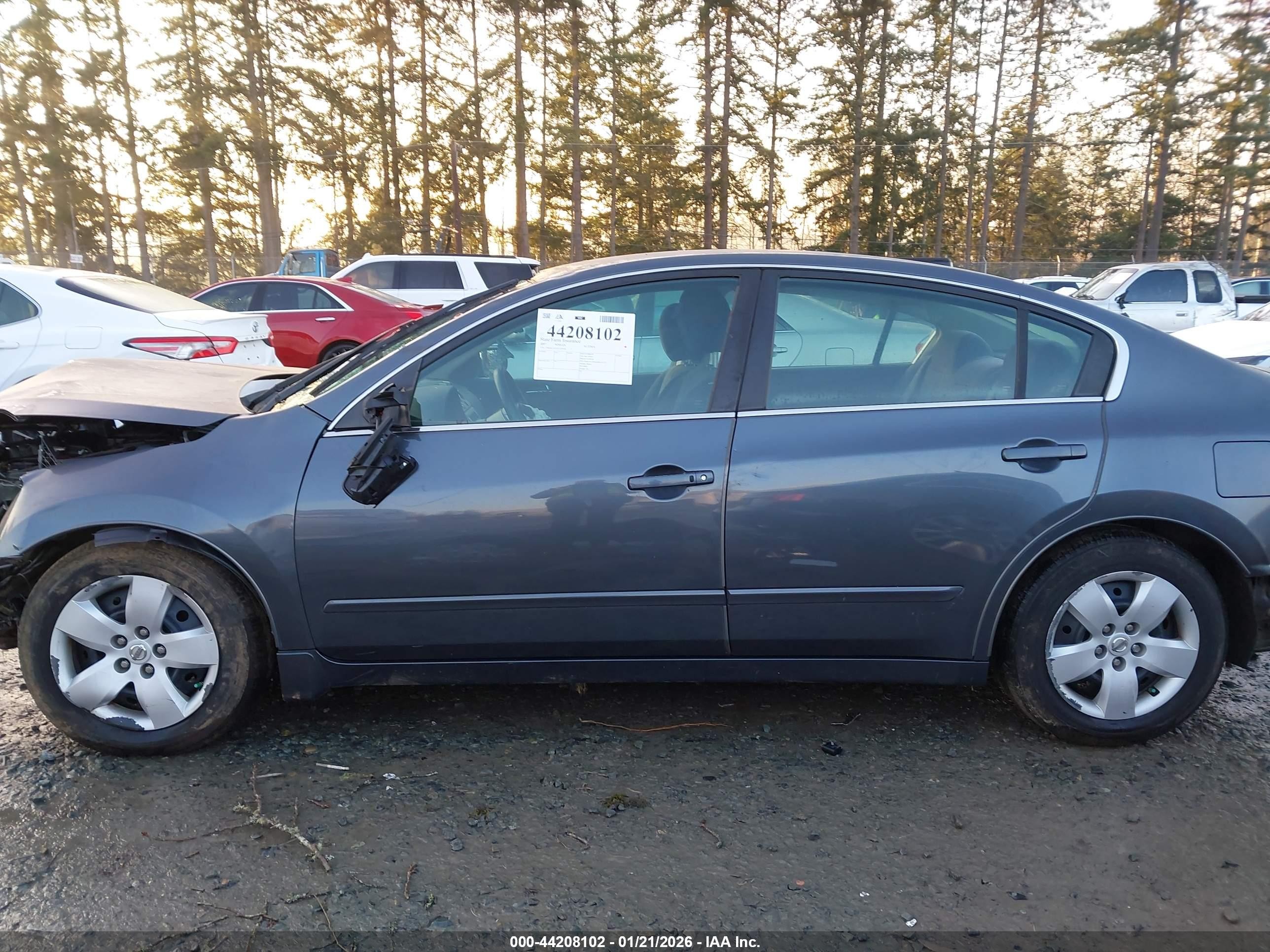 2007 Nissan Altima 2.5 S Gray vin: 1N4AL21E47C229104
