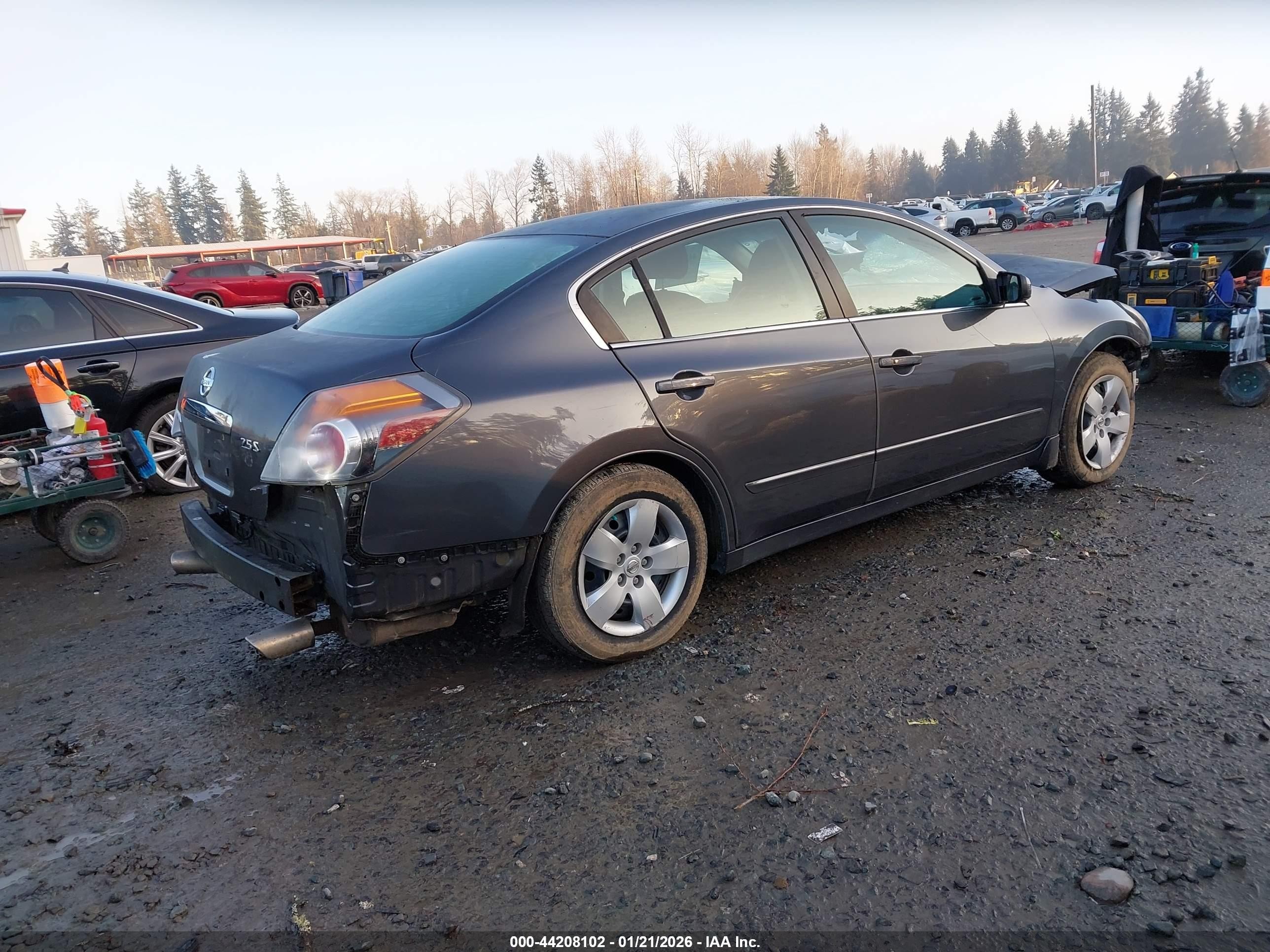 2007 Nissan Altima 2.5 S Gray vin: 1N4AL21E47C229104