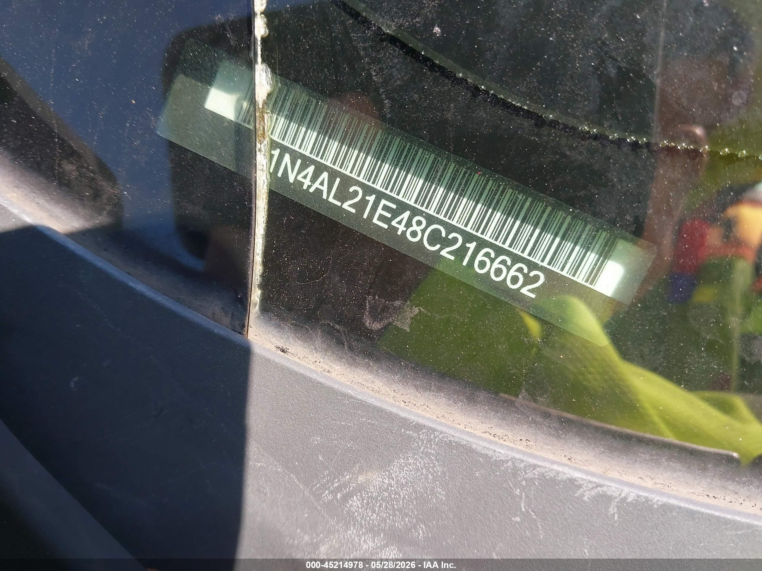 2008 Nissan Altima 2.5 S Silver vin: 1N4AL21E48C216662