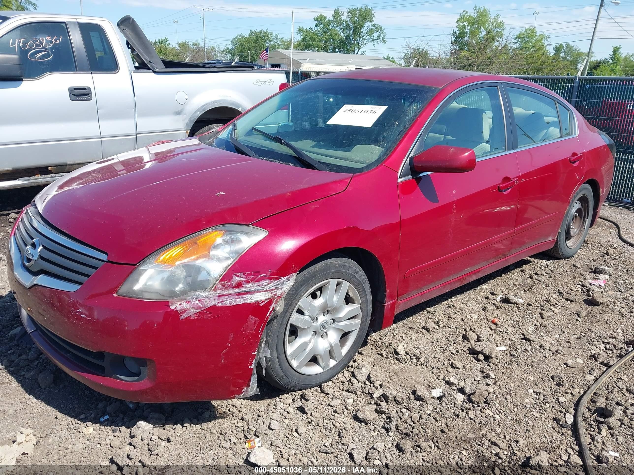 2008 Nissan Altima 2.5 S Темно-бордовый vin: 1N4AL21E48N407440