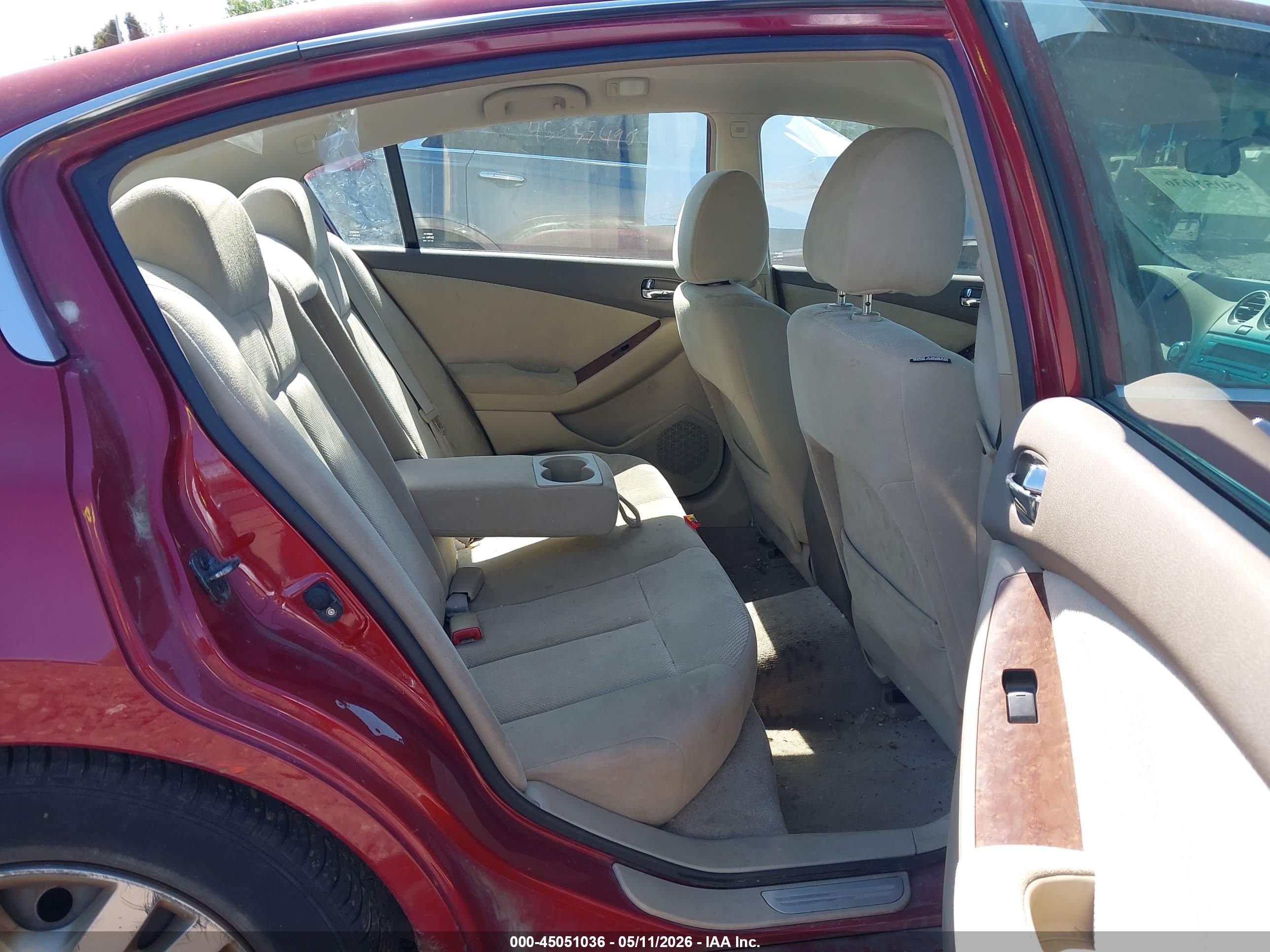 2008 Nissan Altima 2.5 S Темно-бордовый vin: 1N4AL21E48N407440