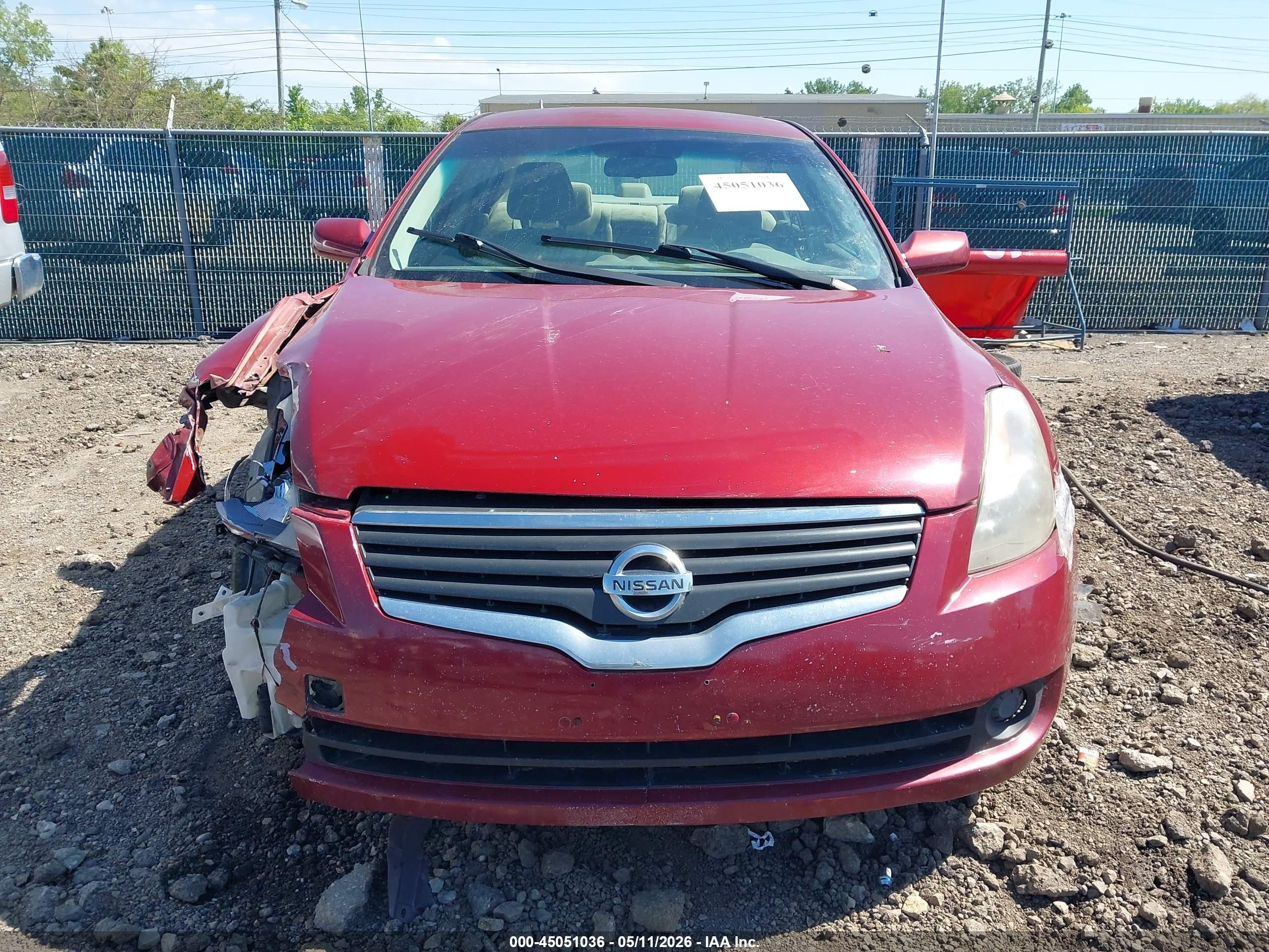 2008 Nissan Altima 2.5 S Темно-бордовый vin: 1N4AL21E48N407440