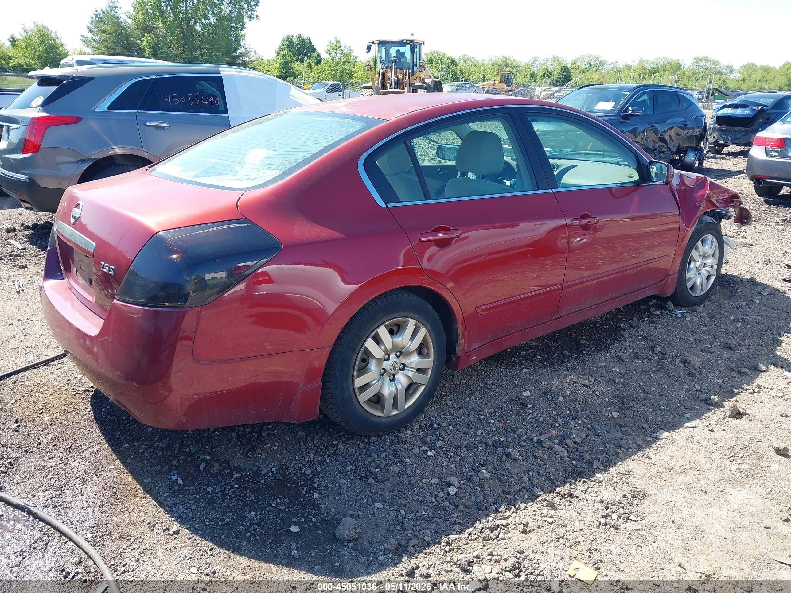 2008 Nissan Altima 2.5 S Темно-бордовый vin: 1N4AL21E48N407440