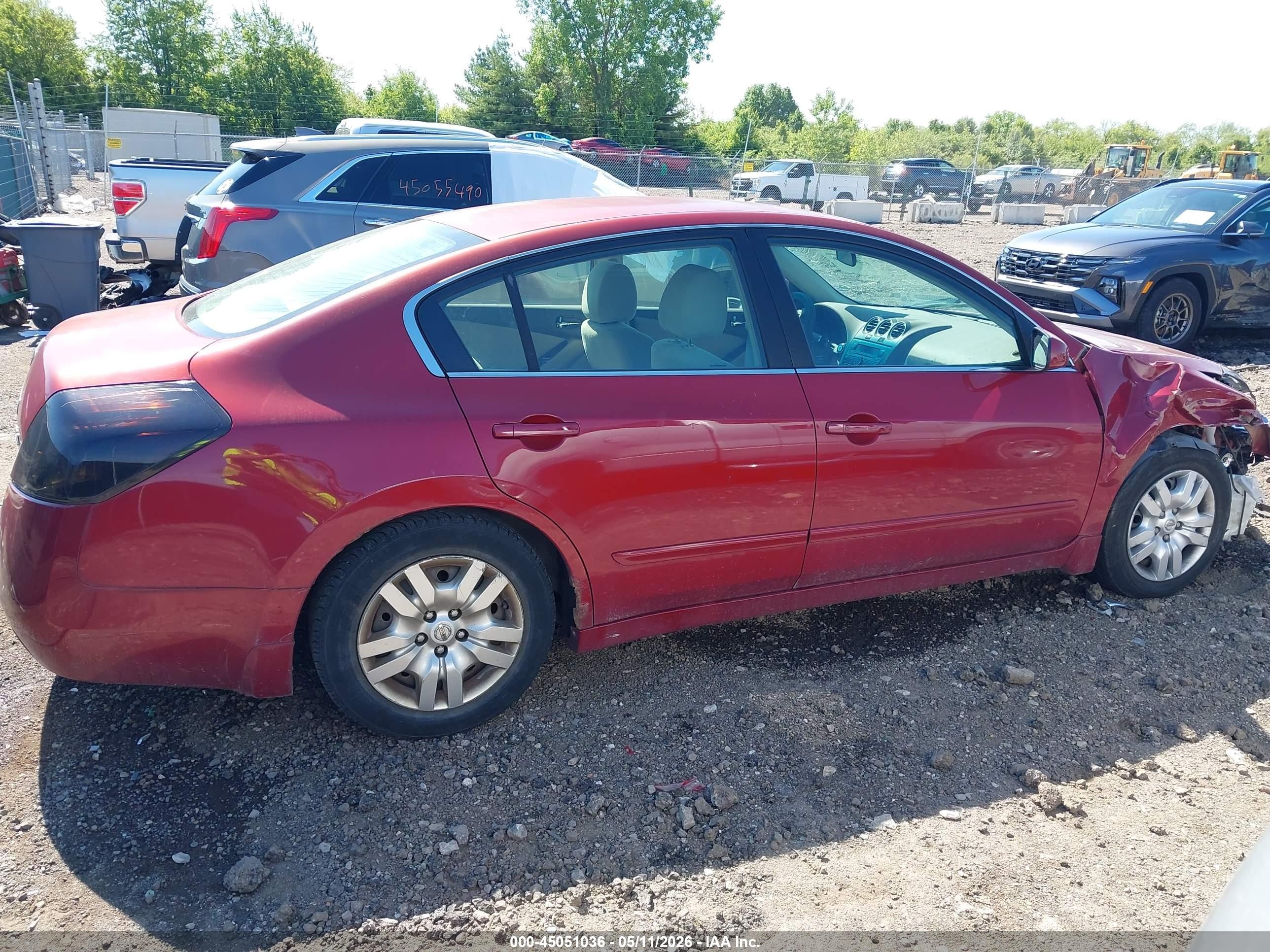 2008 Nissan Altima 2.5 S Темно-бордовый vin: 1N4AL21E48N407440