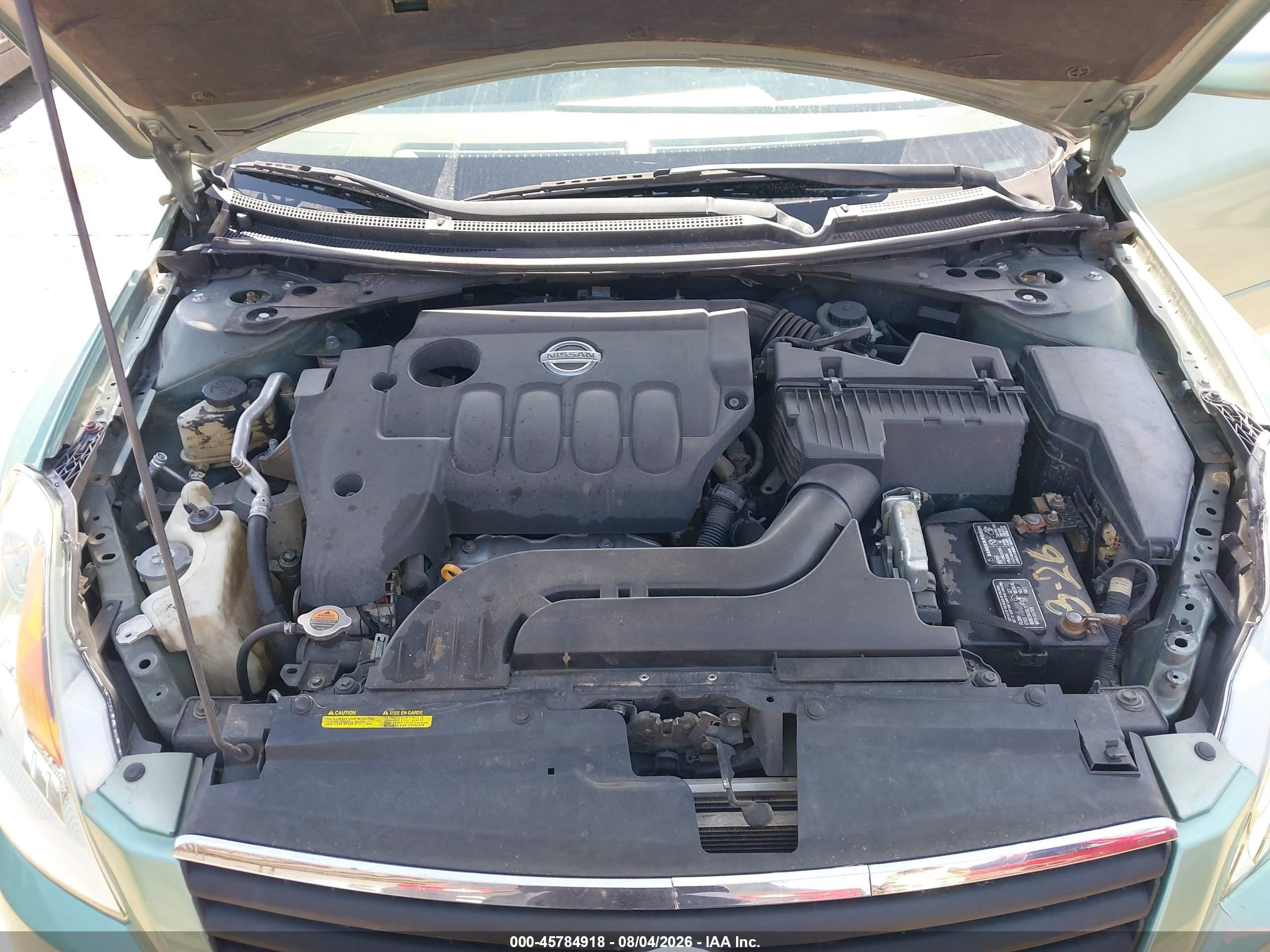 2008 Nissan Altima 2.5 S Green vin: 1N4AL21E48N423167