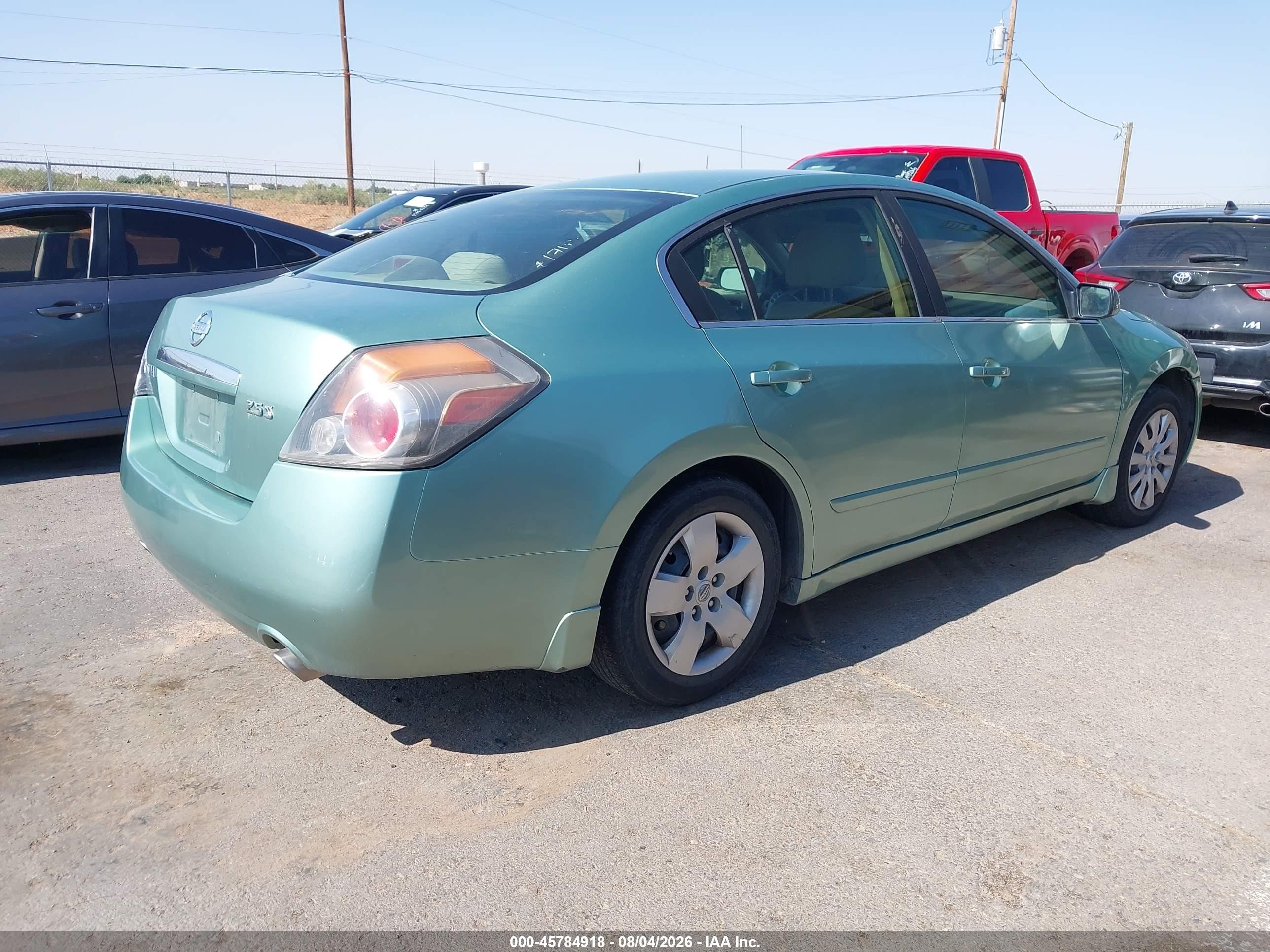 2008 Nissan Altima 2.5 S Green vin: 1N4AL21E48N423167