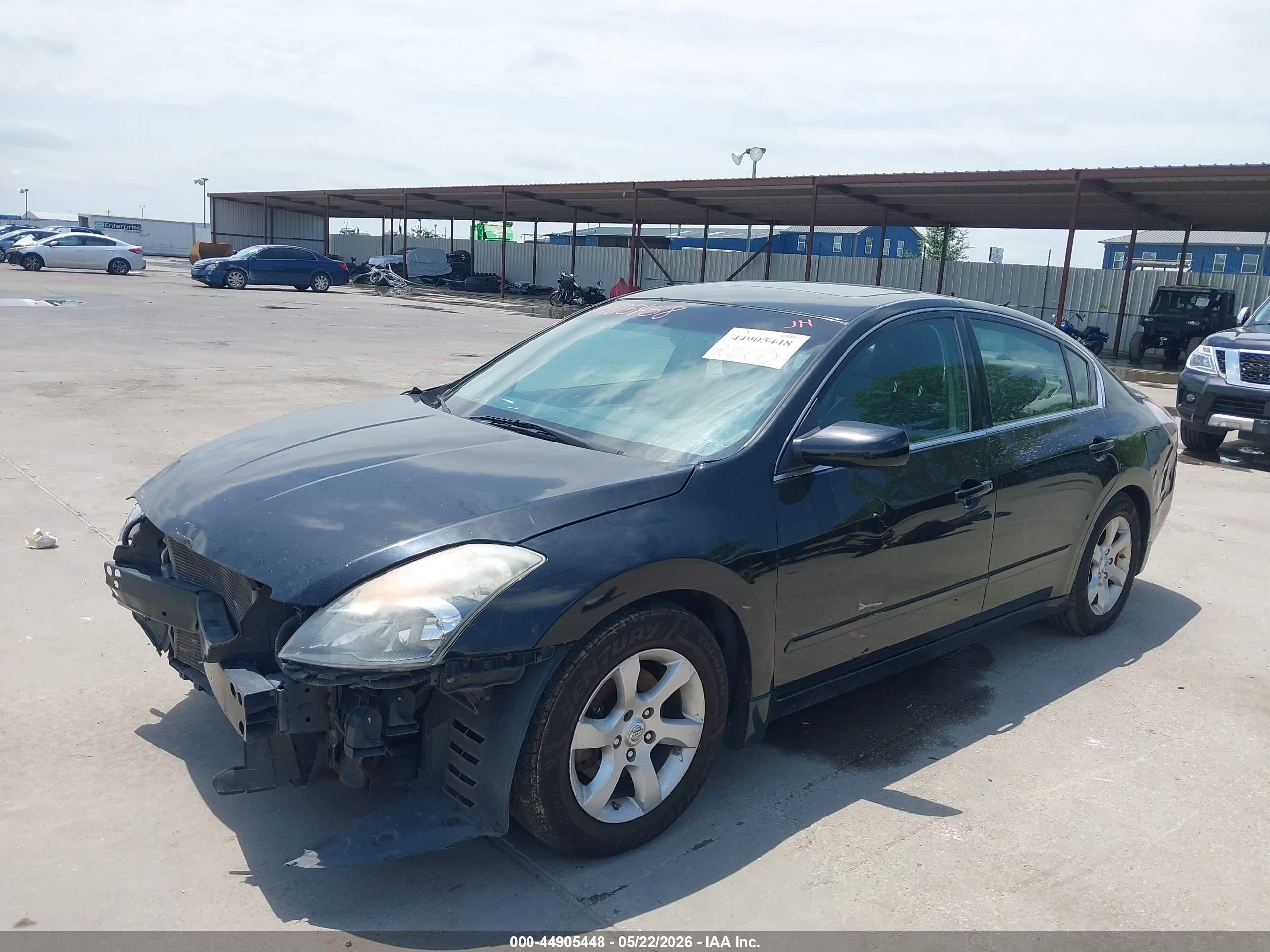 2008 Nissan Altima 2.5 S Black vin: 1N4AL21E48N468335