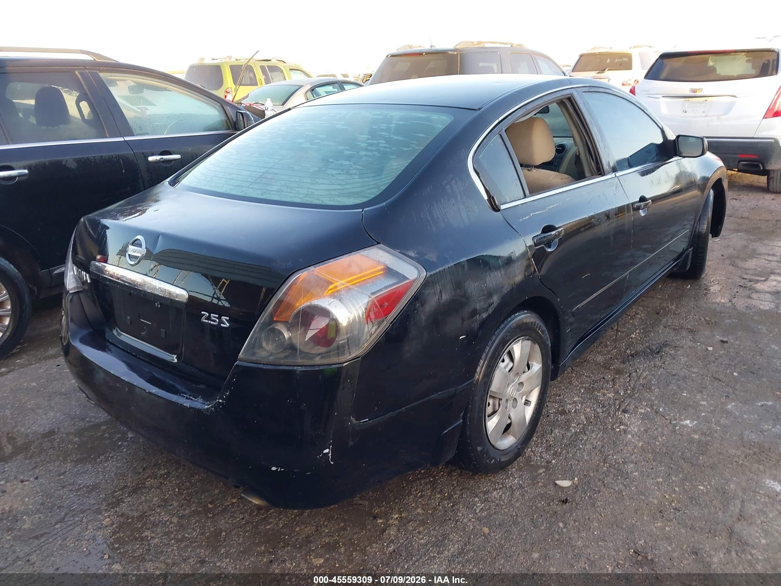 2008 Nissan Altima 2.5 S Черный vin: 1N4AL21E48N476242