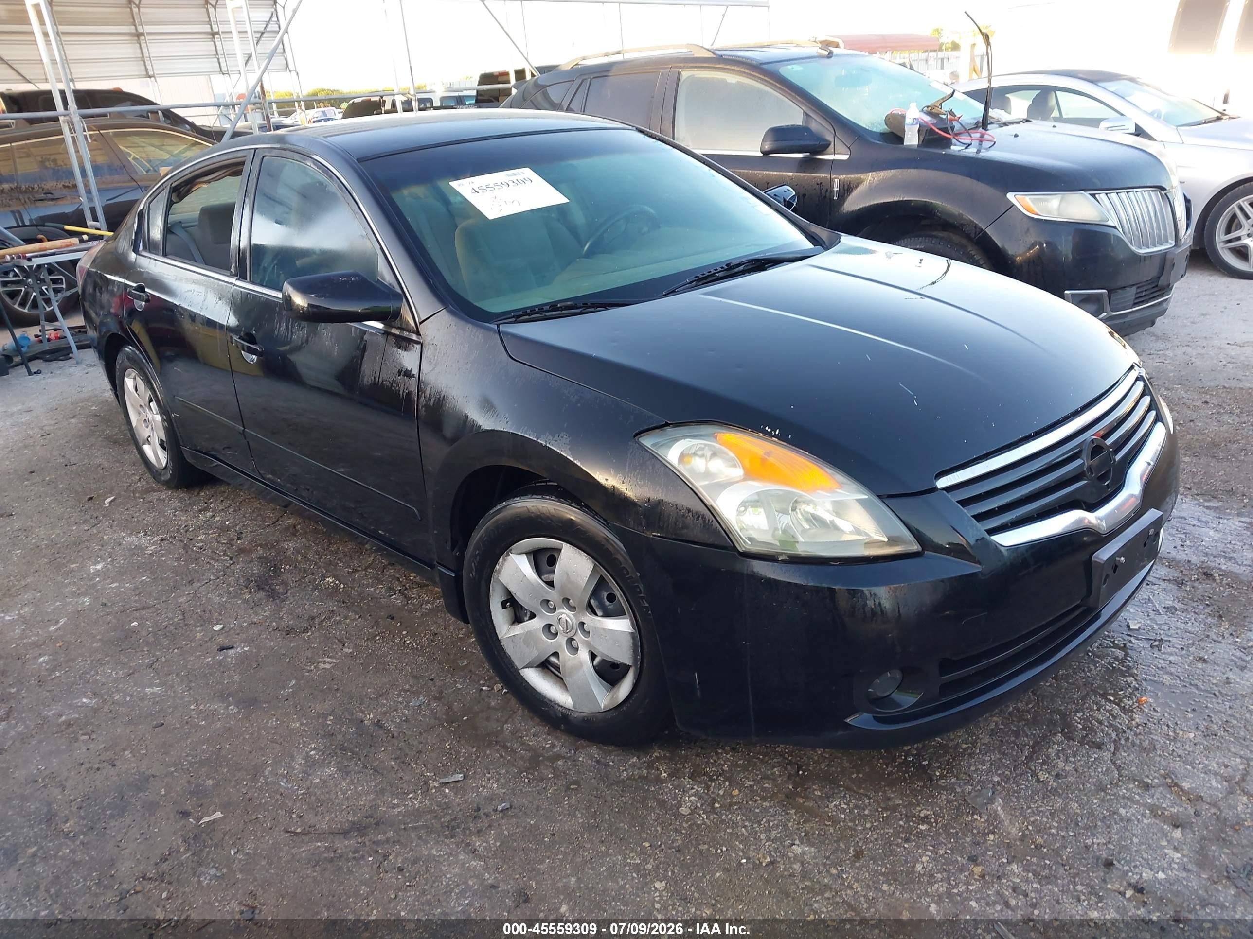2008 Nissan Altima 2.5 S Black vin: 1N4AL21E48N476242