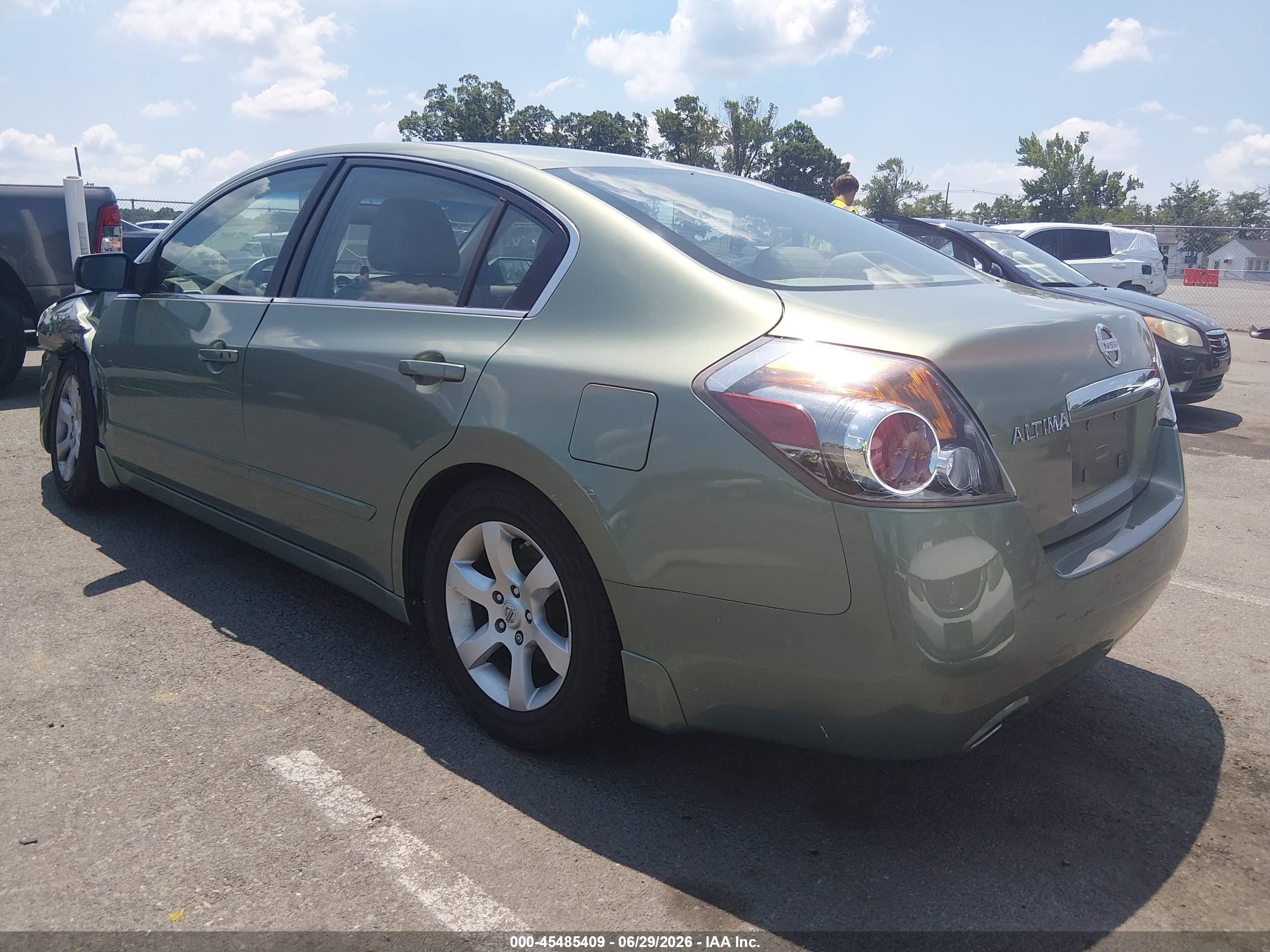 2008 Nissan Altima 2.5 Sl Green vin: 1N4AL21E48N480209