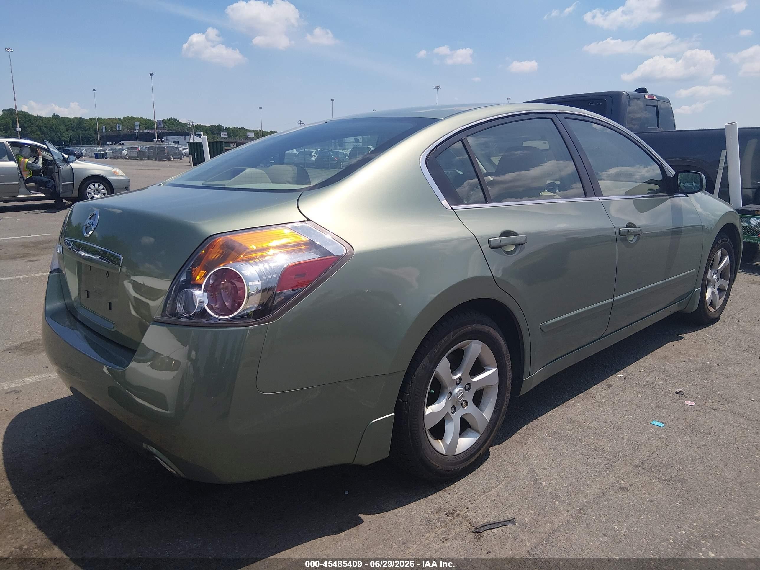 2008 Nissan Altima 2.5 Sl Green vin: 1N4AL21E48N480209