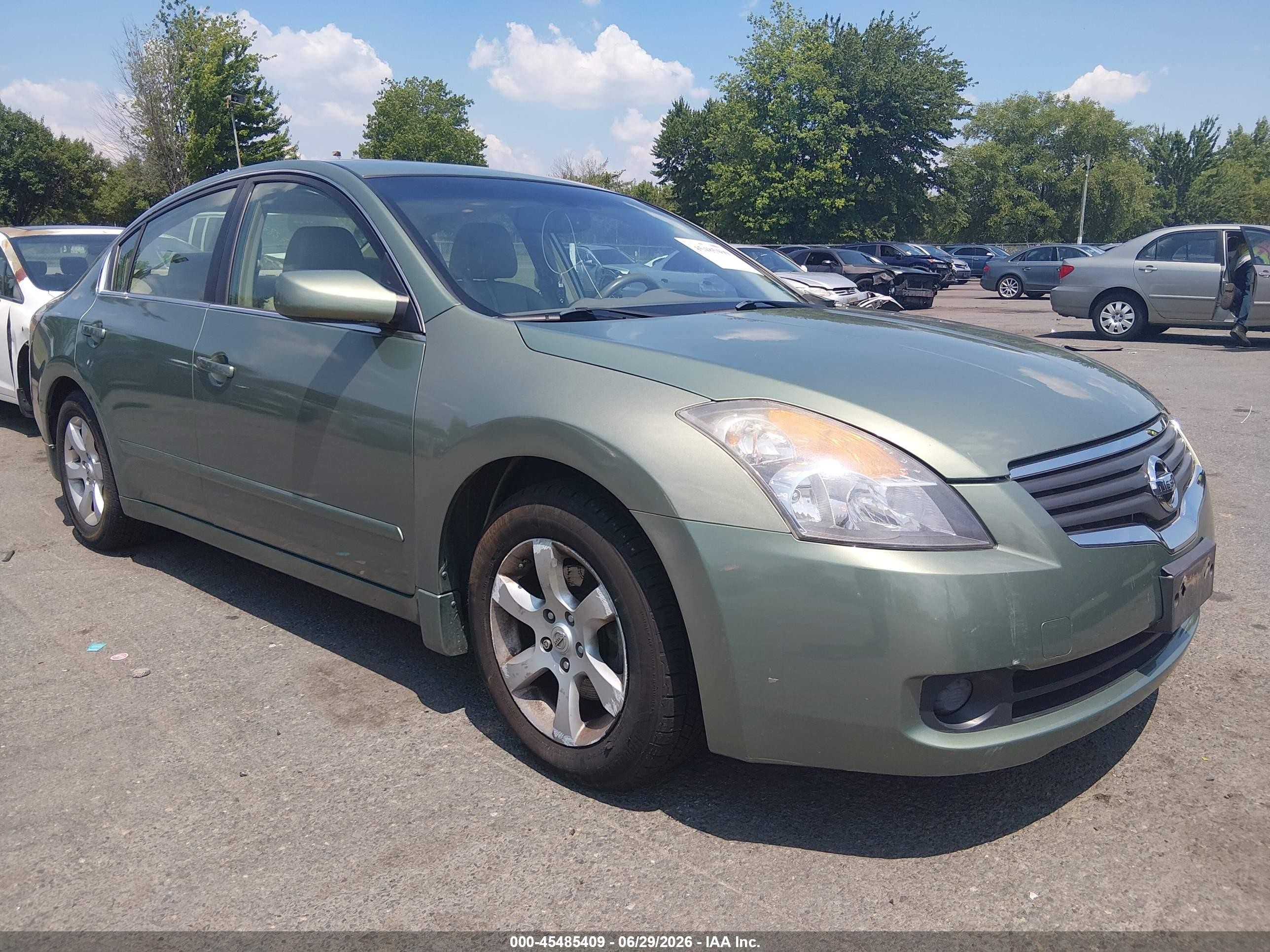 2008 Nissan Altima 2.5 Sl Green vin: 1N4AL21E48N480209