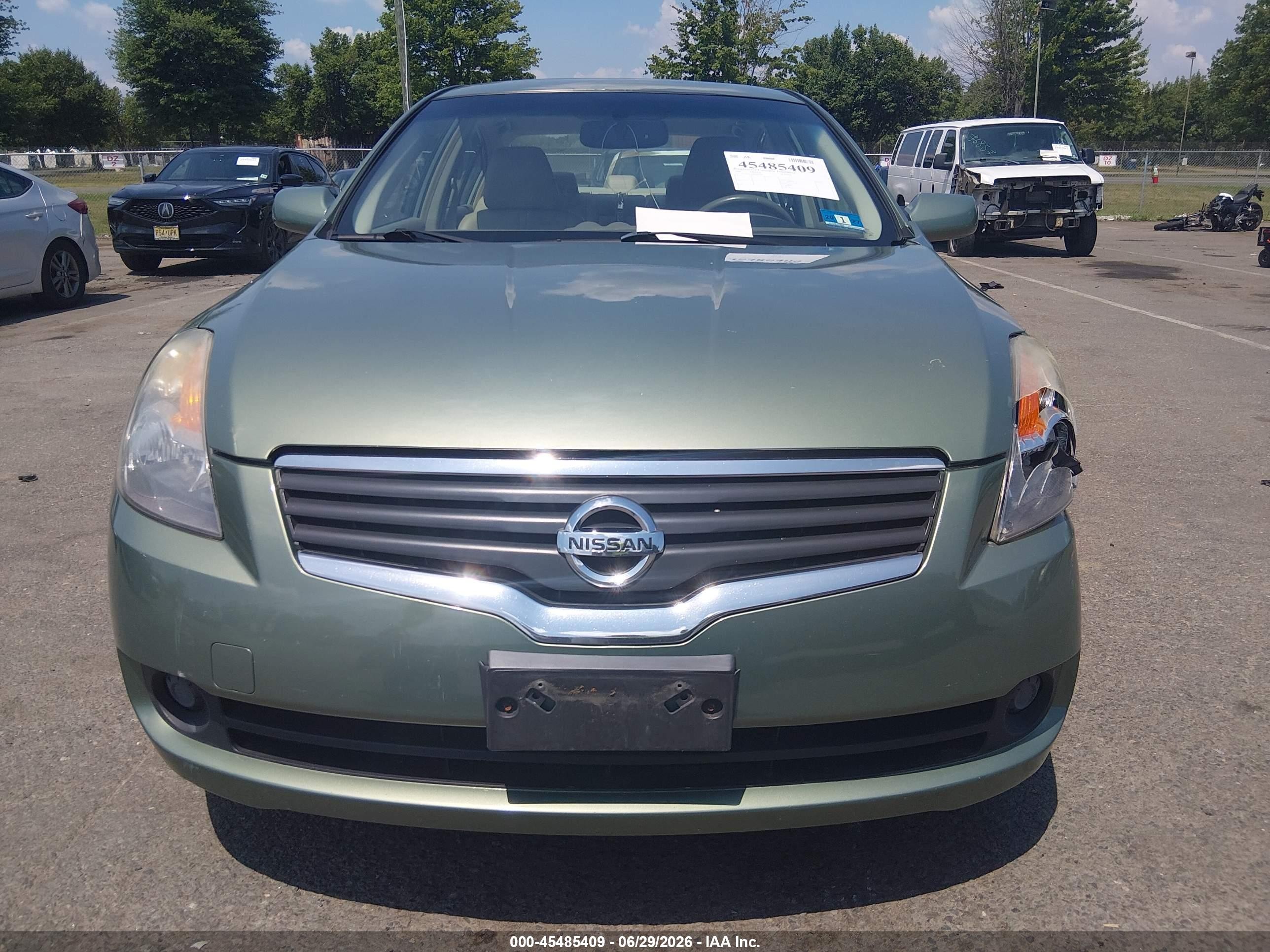 2008 Nissan Altima 2.5 Sl Green vin: 1N4AL21E48N480209
