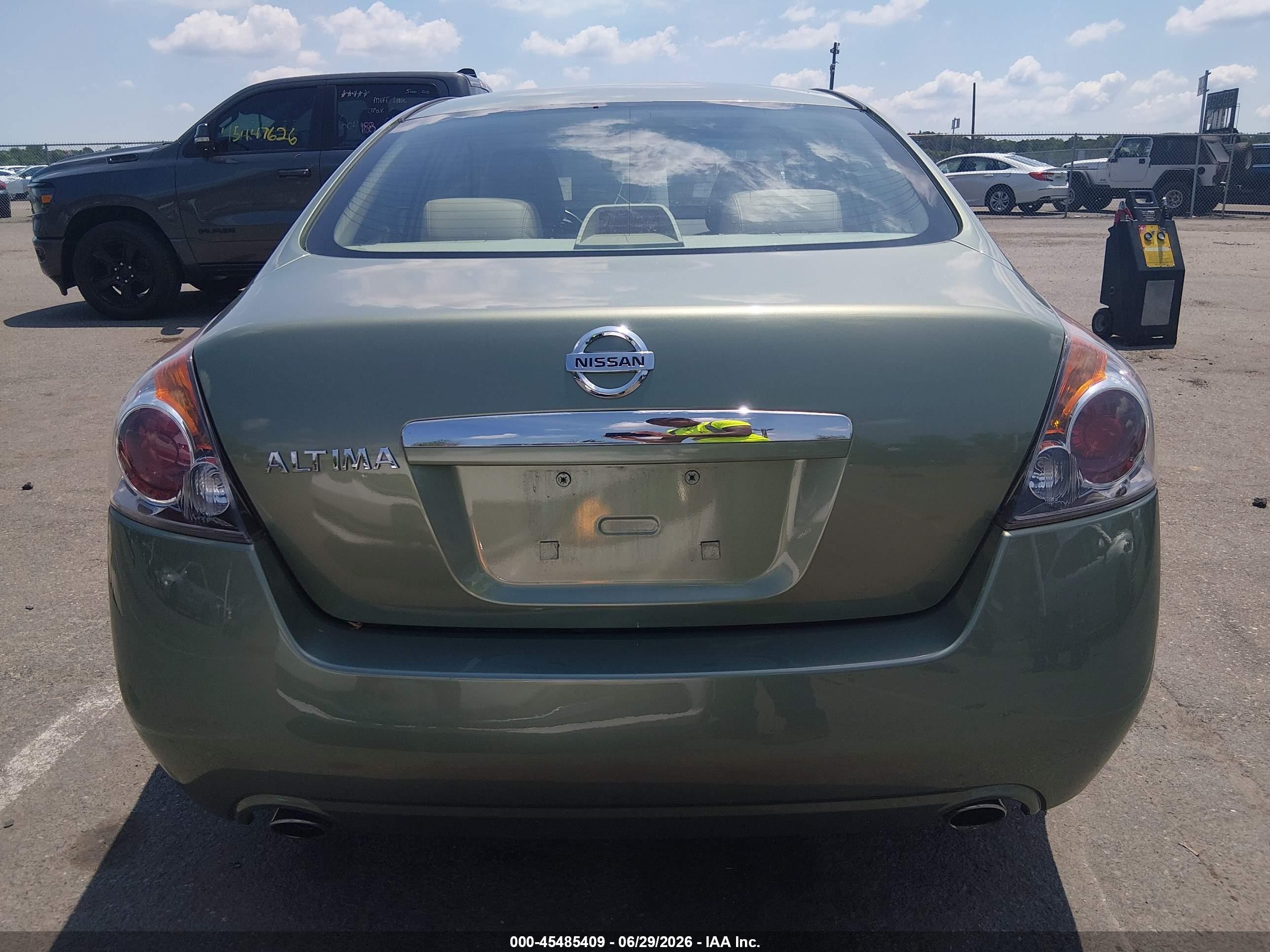 2008 Nissan Altima 2.5 Sl Green vin: 1N4AL21E48N480209