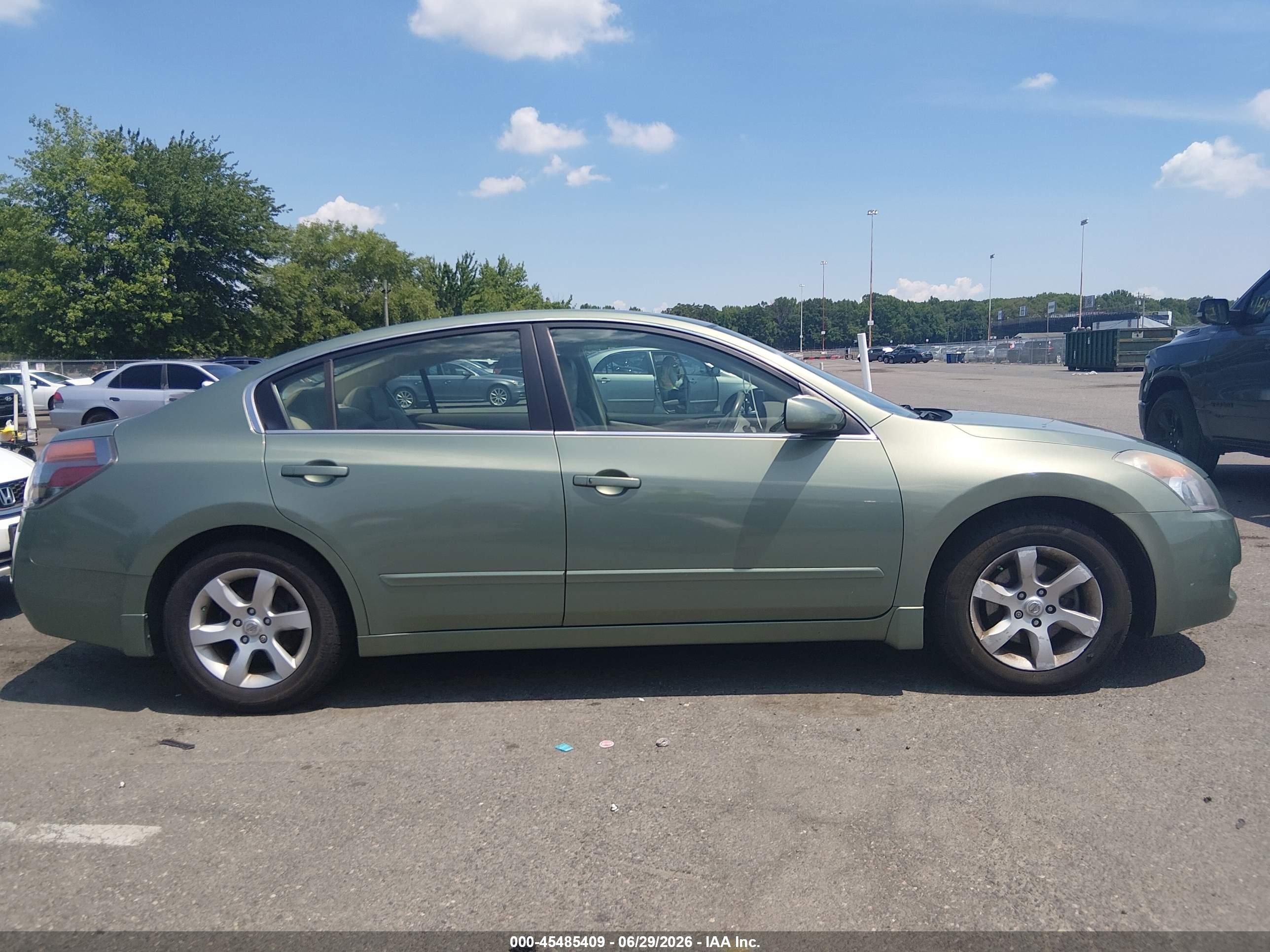 2008 Nissan Altima 2.5 Sl Green vin: 1N4AL21E48N480209