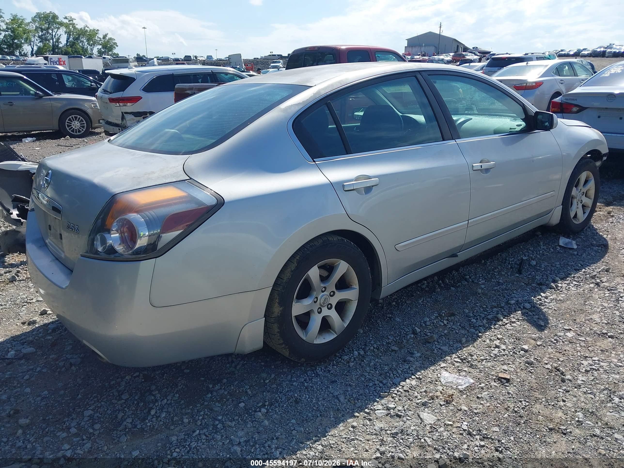 2008 Nissan Altima 2.5 S Gray vin: 1N4AL21E48N539100