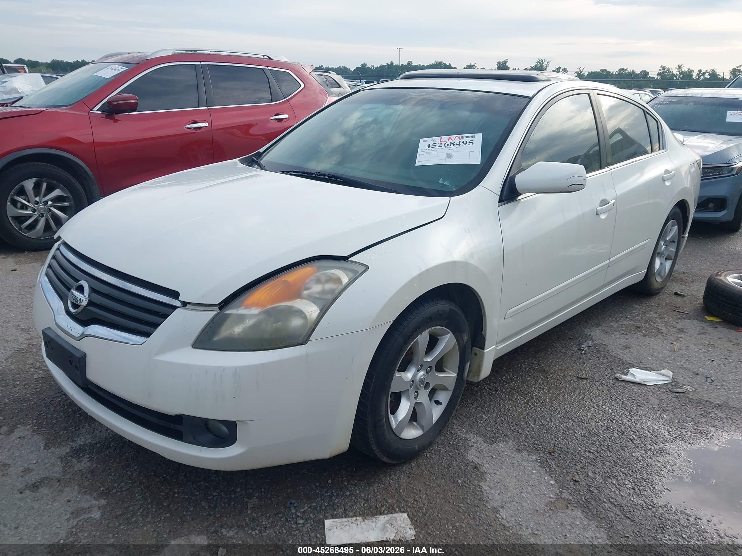 2009 Nissan Altima 2.5 S White vin: 1N4AL21E49N405155