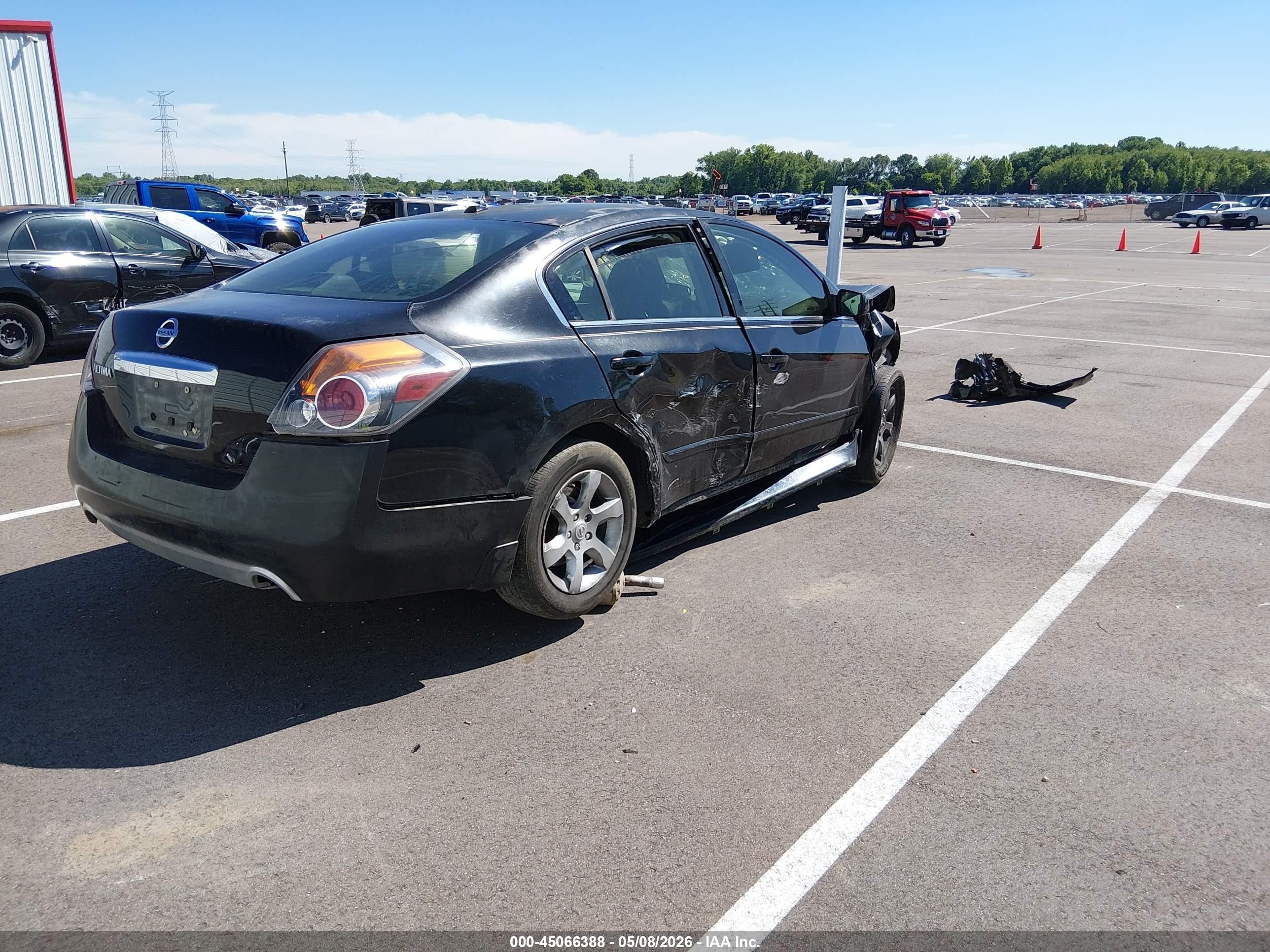 2009 Nissan Altima 2.5 S Black vin: 1N4AL21E49N485265