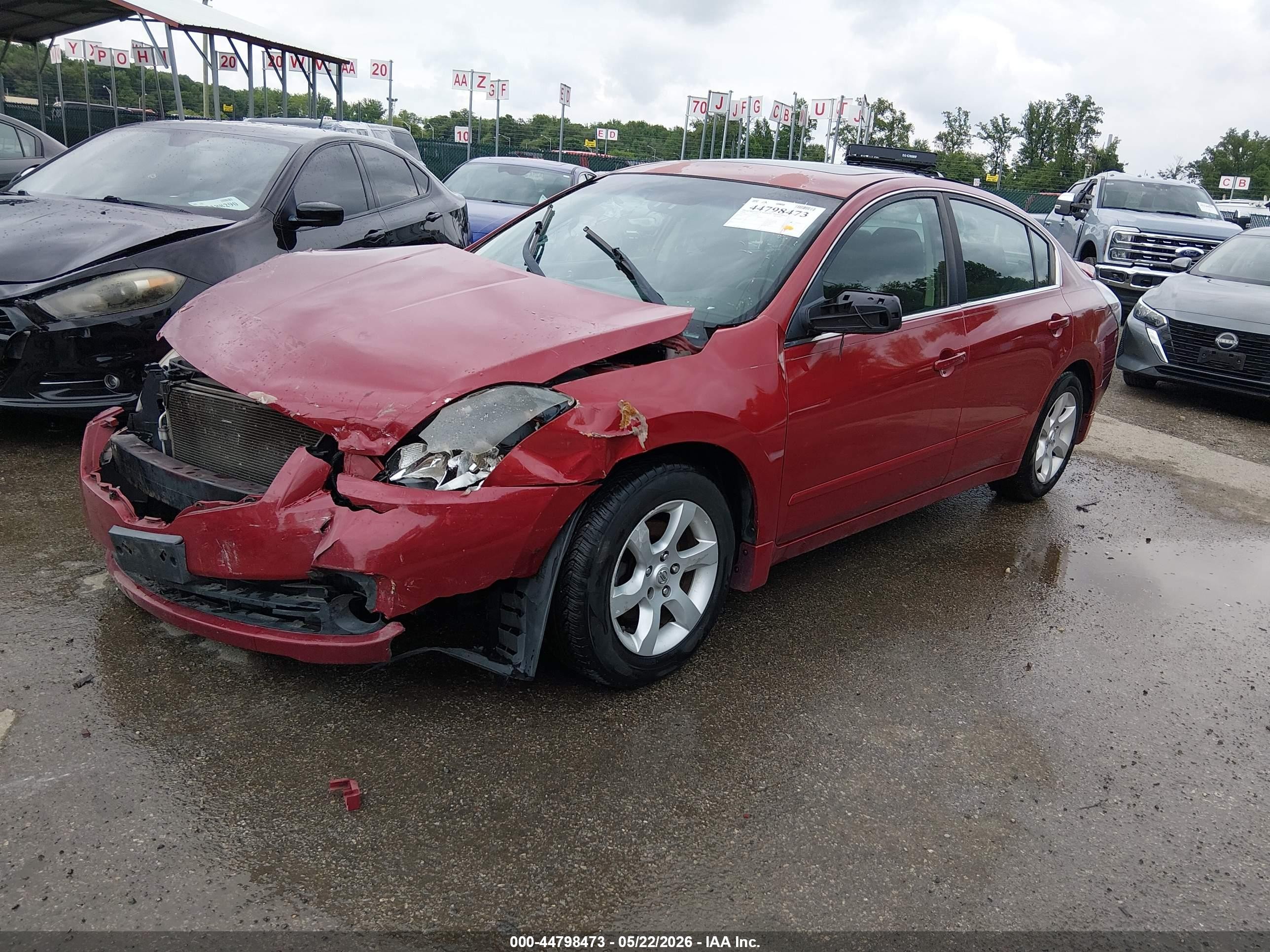 2009 Nissan Altima 2.5 S Red vin: 1N4AL21E49N543374