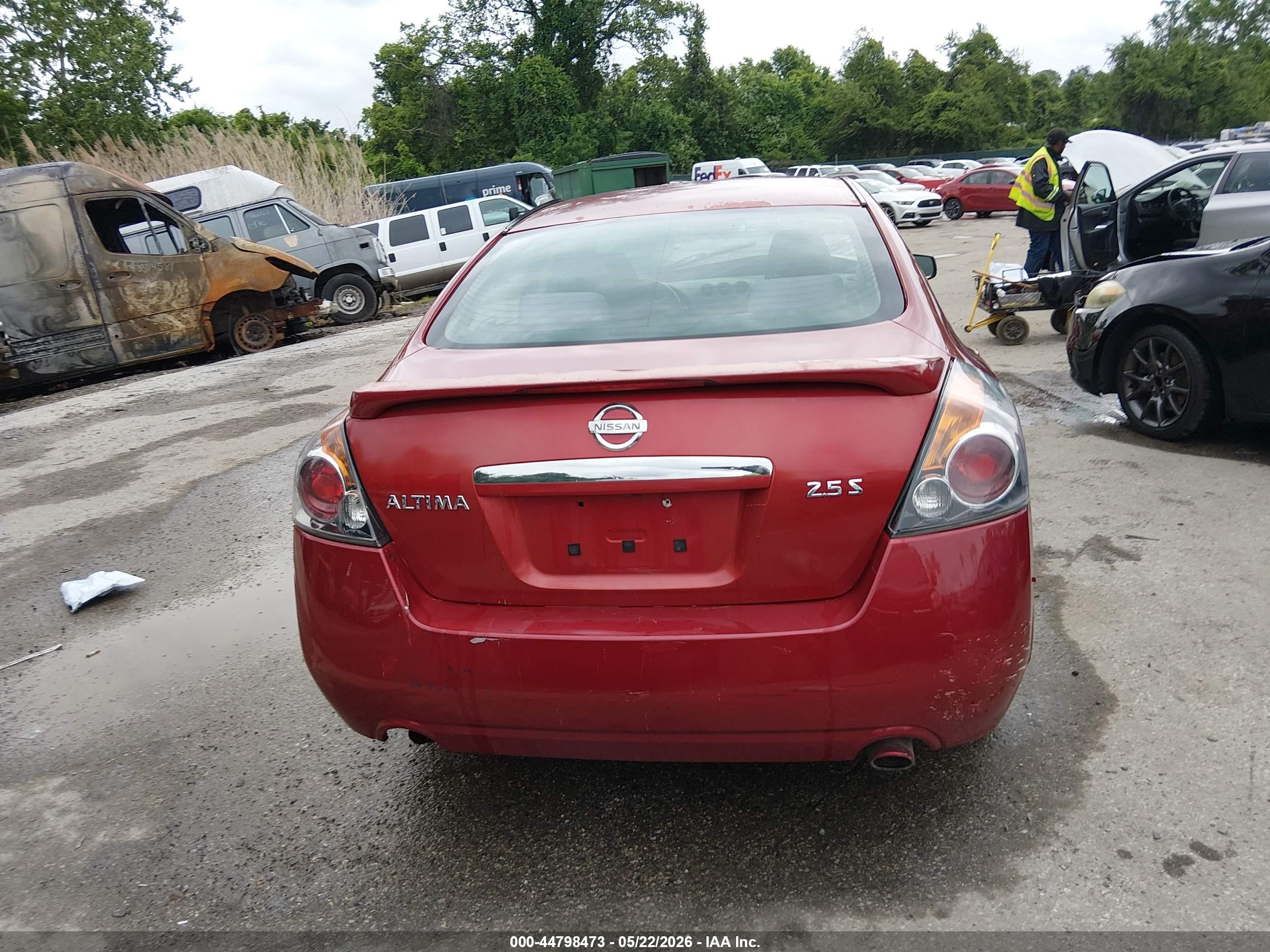 2009 Nissan Altima 2.5 S Red vin: 1N4AL21E49N543374