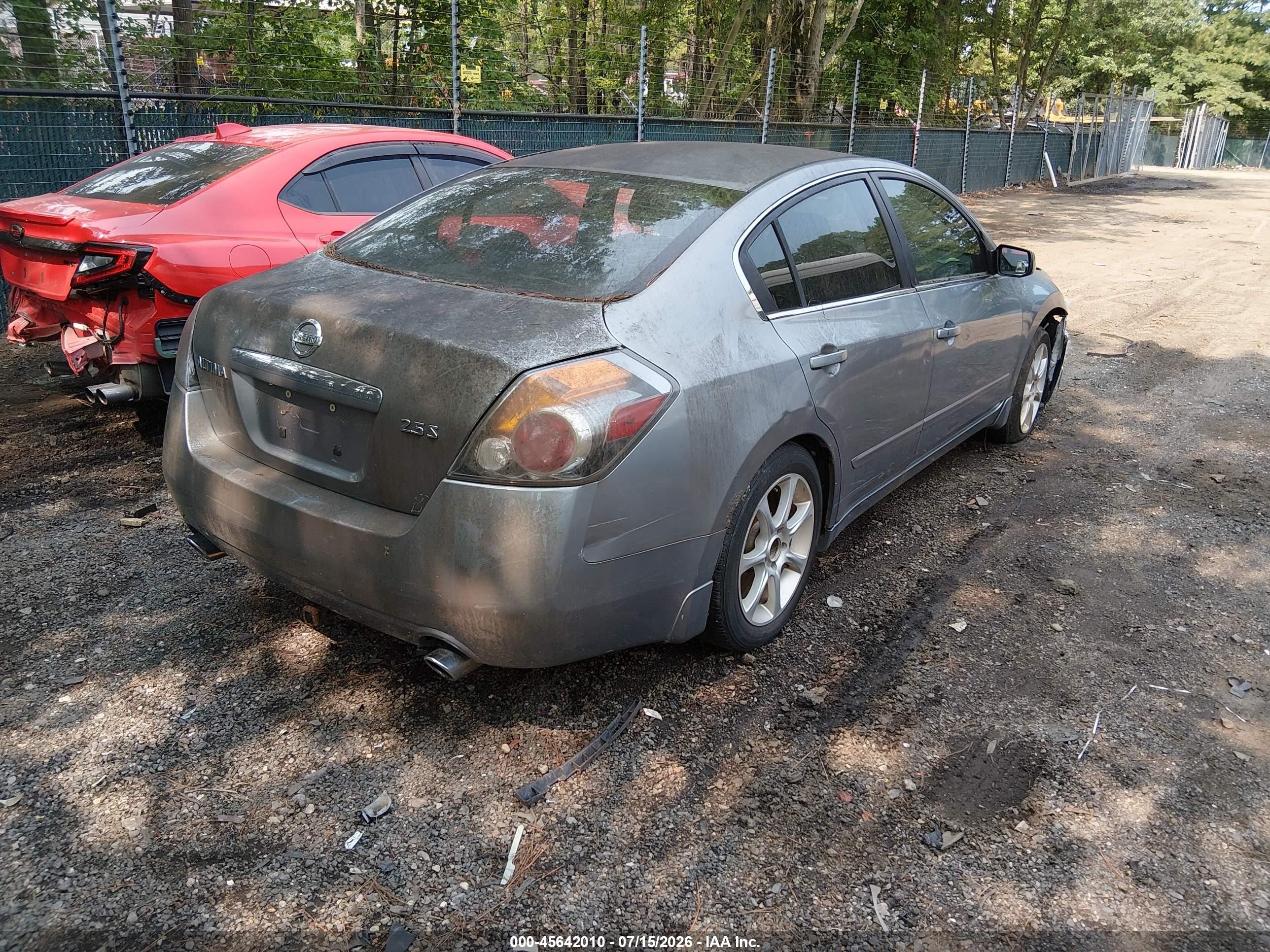 2007 Nissan Altima 2.5 S Gray vin: 1N4AL21E57C155403