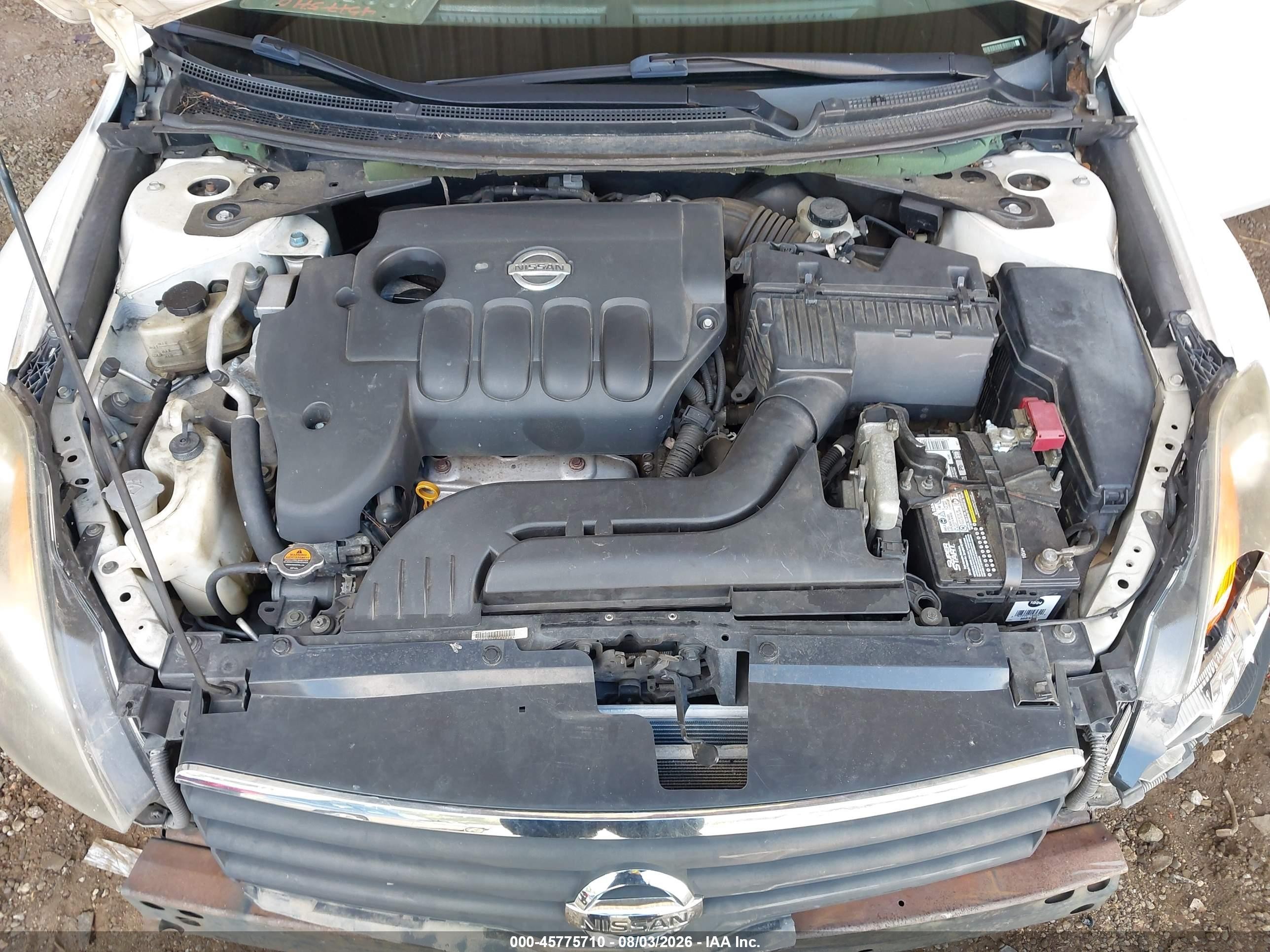 2007 Nissan Altima 2.5 S White vin: 1N4AL21E57C186635