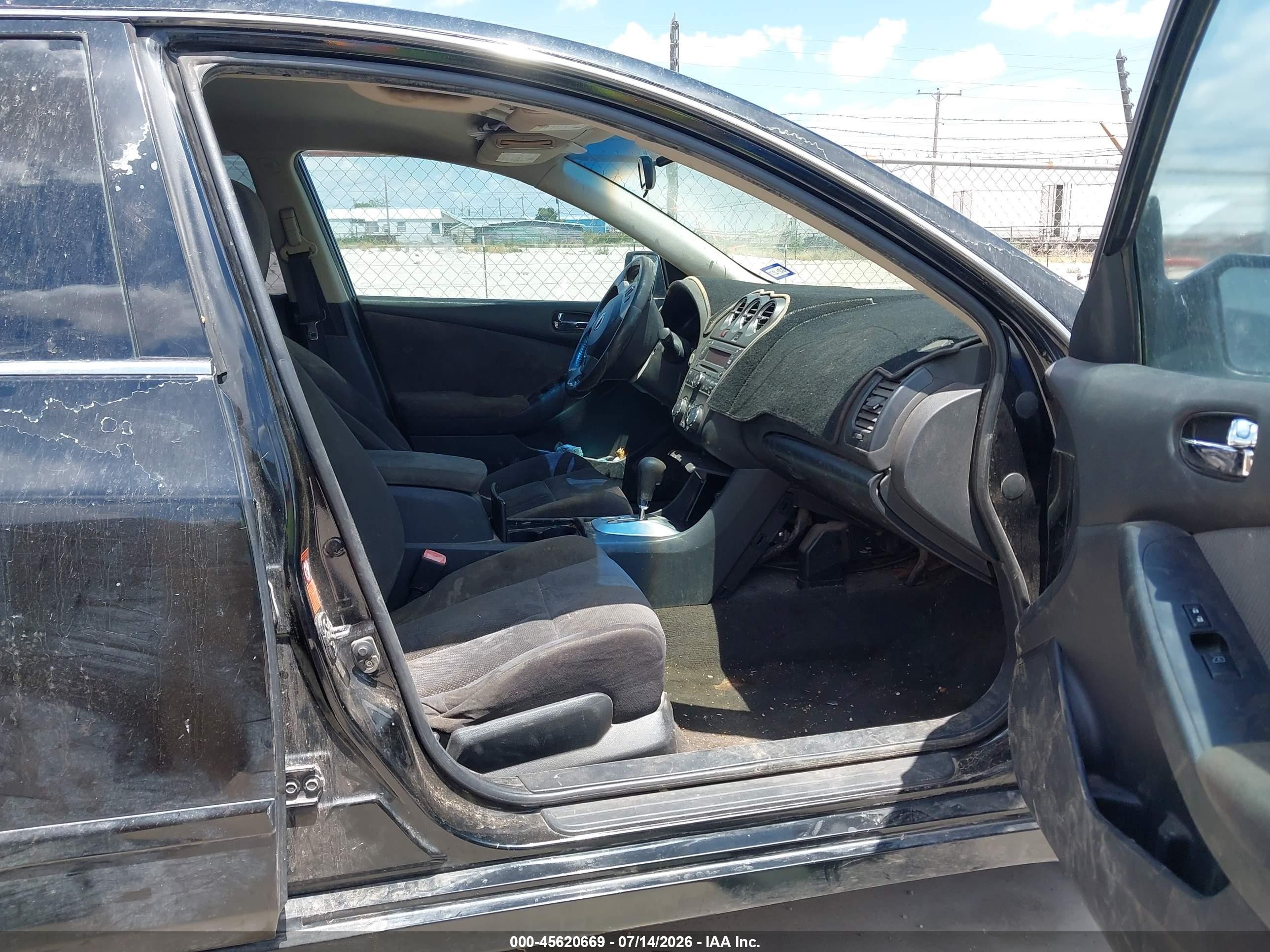 2007 Nissan Altima 2.5 S Black vin: 1N4AL21E57C196629
