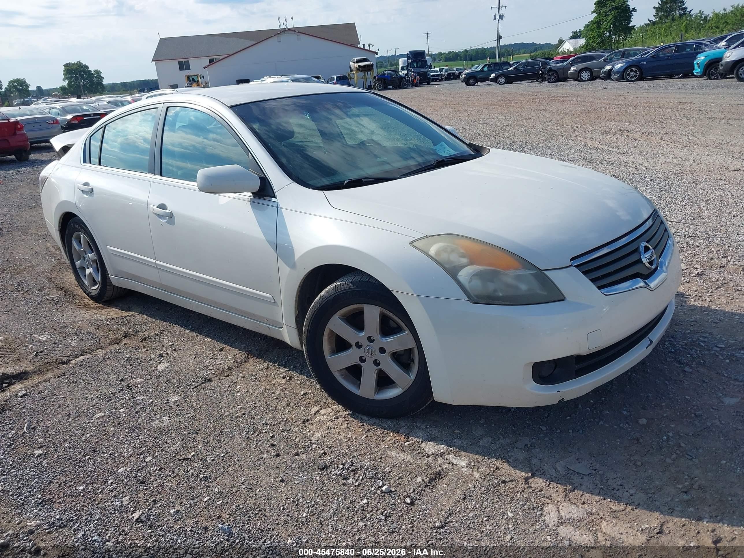 2007 Nissan Altima 2.5 S White vin: 1N4AL21E57C205524