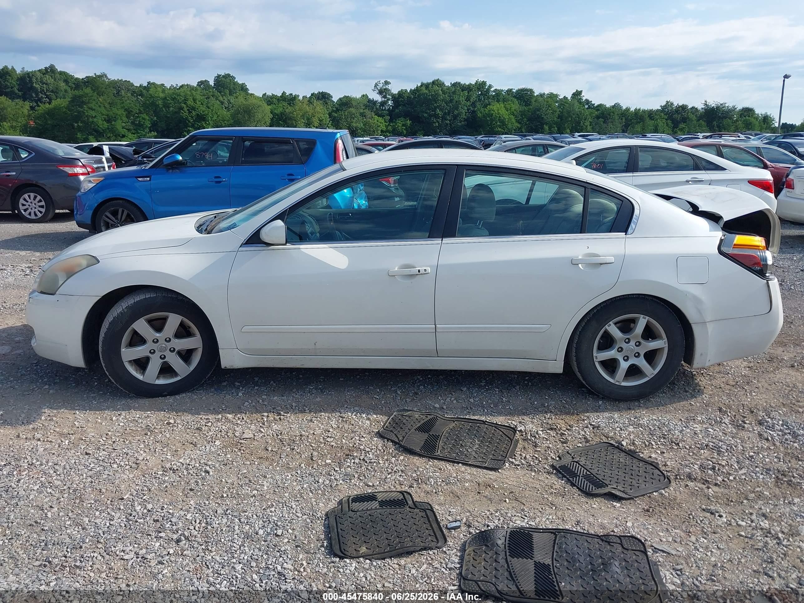 2007 Nissan Altima 2.5 S White vin: 1N4AL21E57C205524