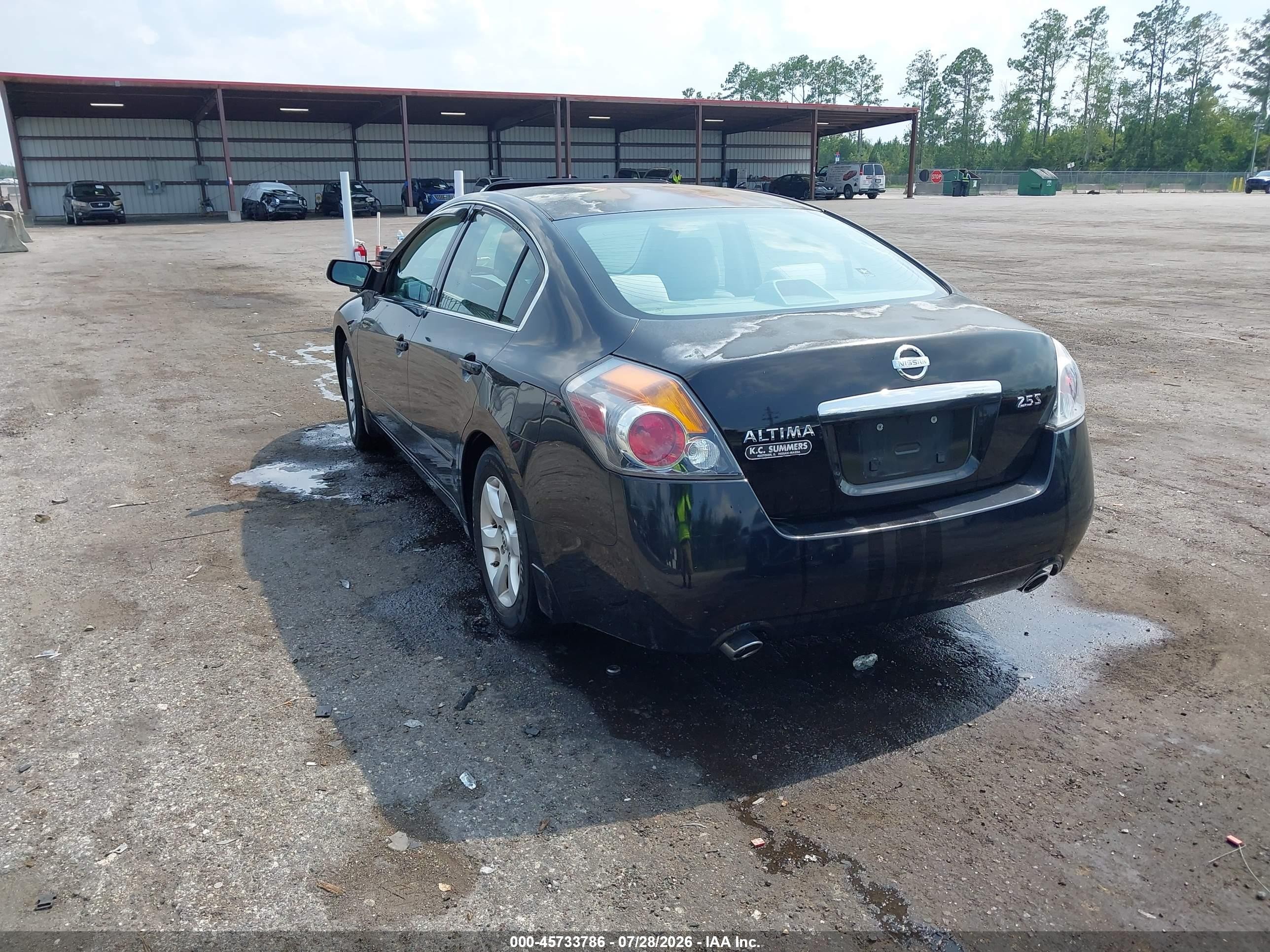 2007 Nissan Altima 2.5 S Black vin: 1N4AL21E57N425248