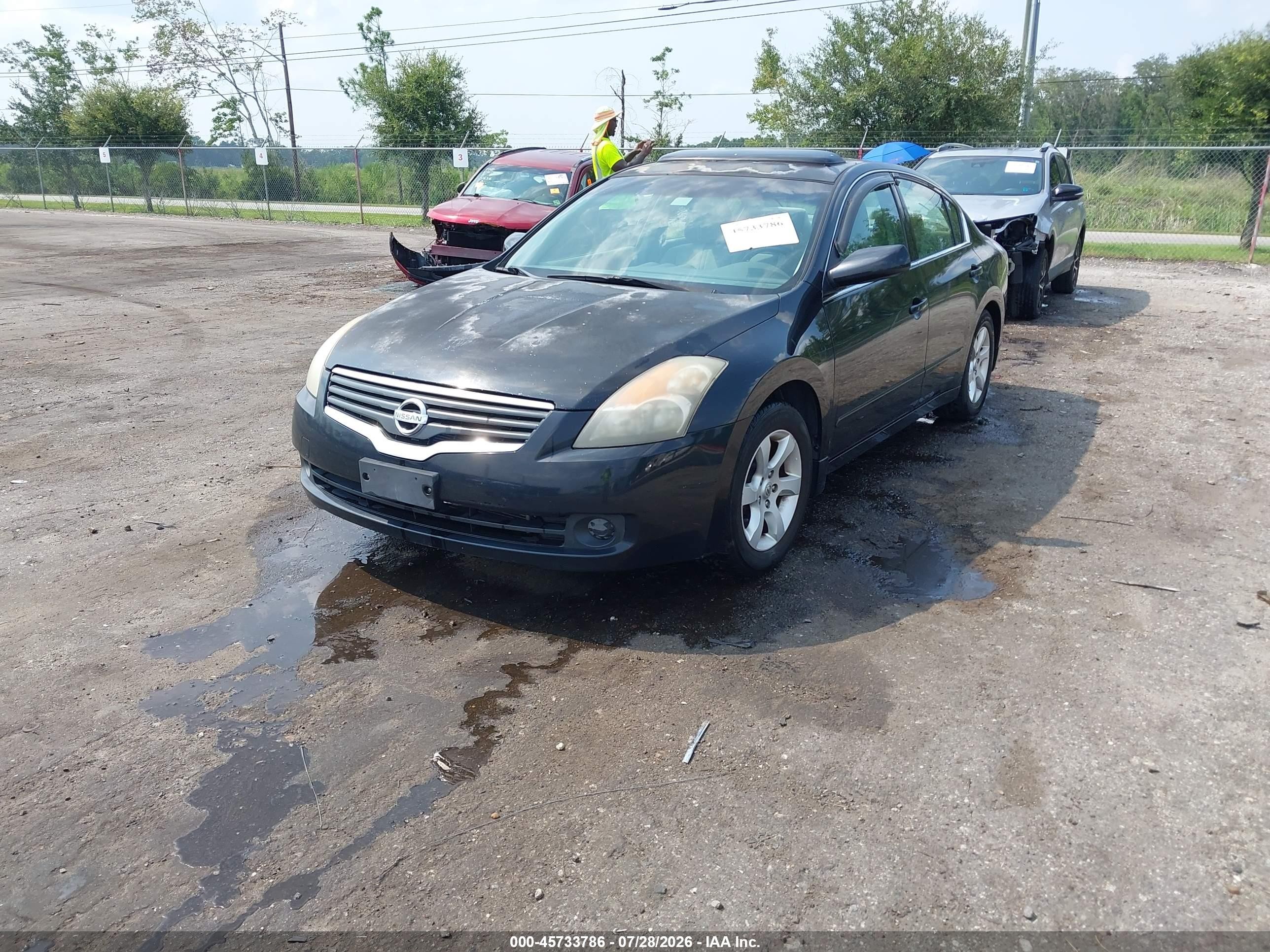 2007 Nissan Altima 2.5 S Black vin: 1N4AL21E57N425248
