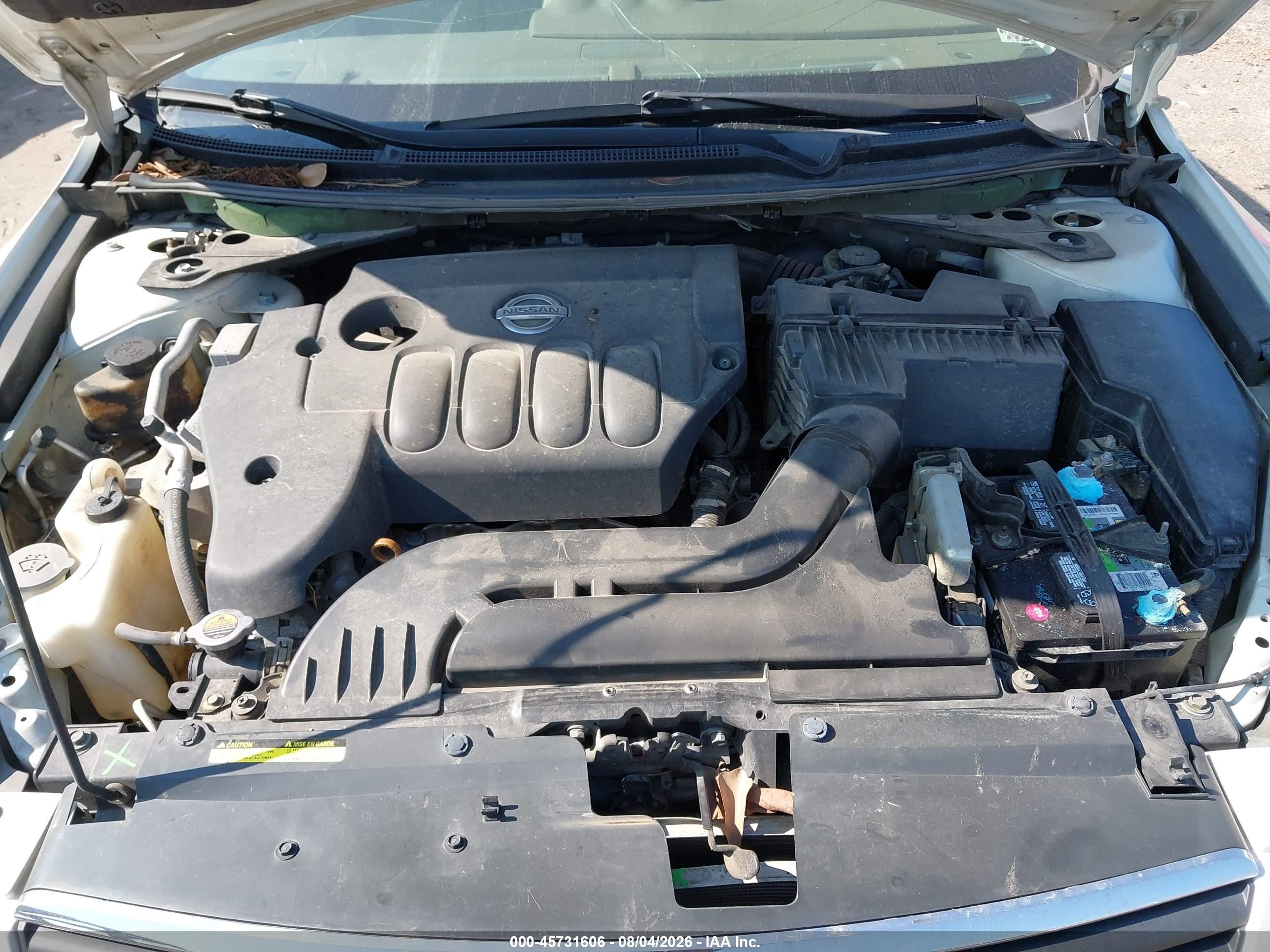 2007 Nissan Altima 2.5 S White vin: 1N4AL21E57N455270