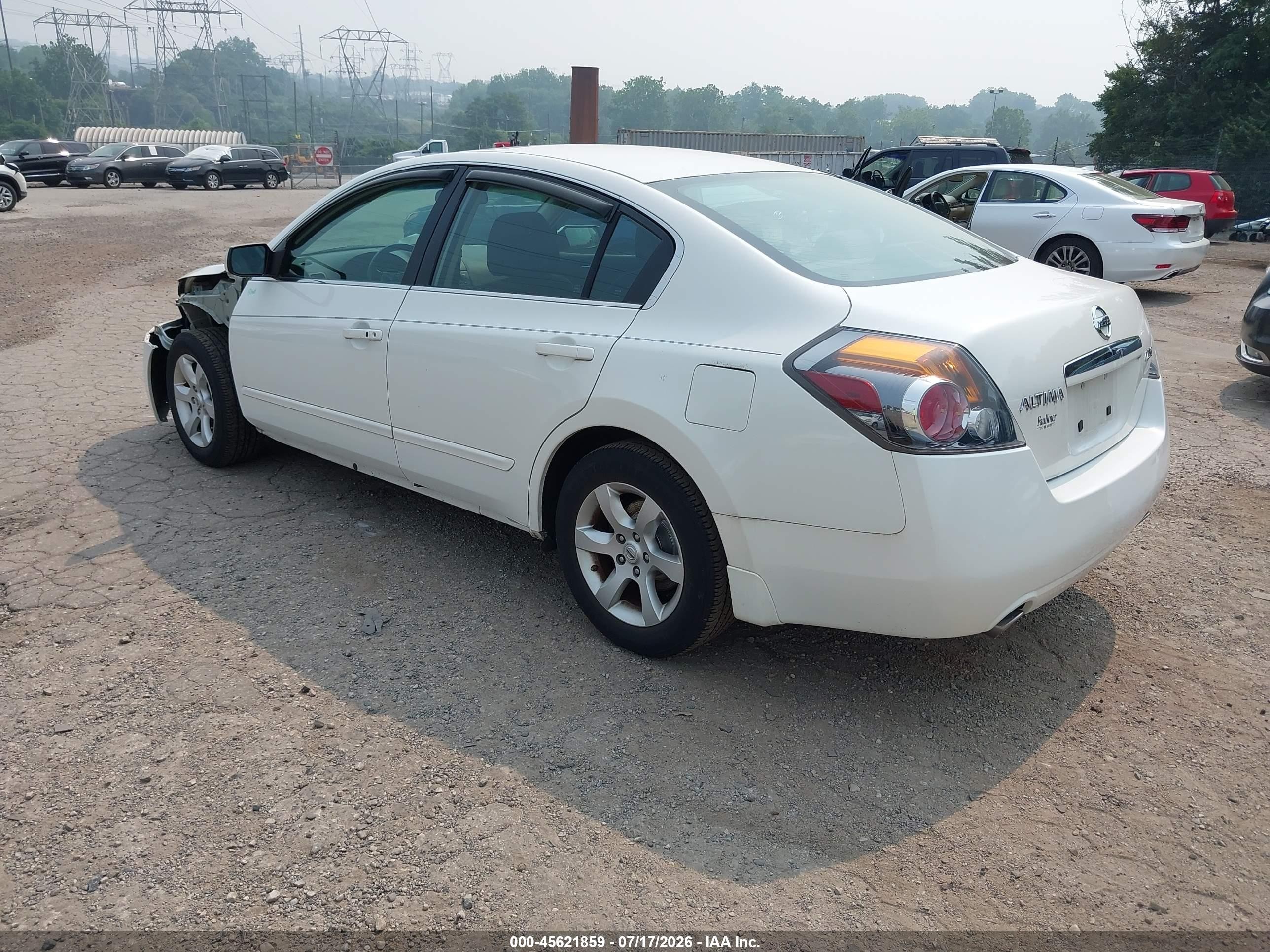2007 Nissan Altima 2.5 S Белый vin: 1N4AL21E57N473784
