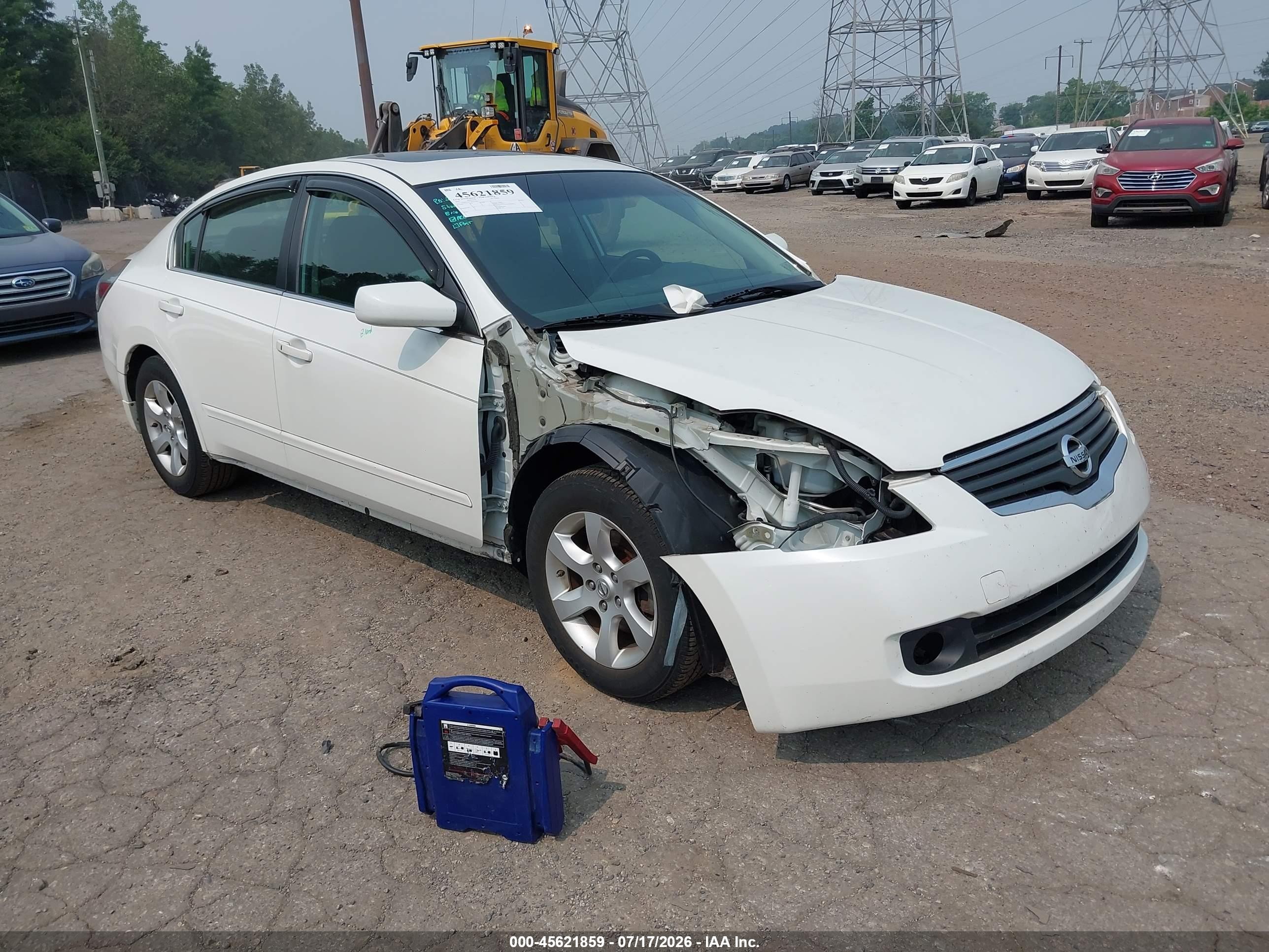 2007 Nissan Altima 2.5 S White vin: 1N4AL21E57N473784