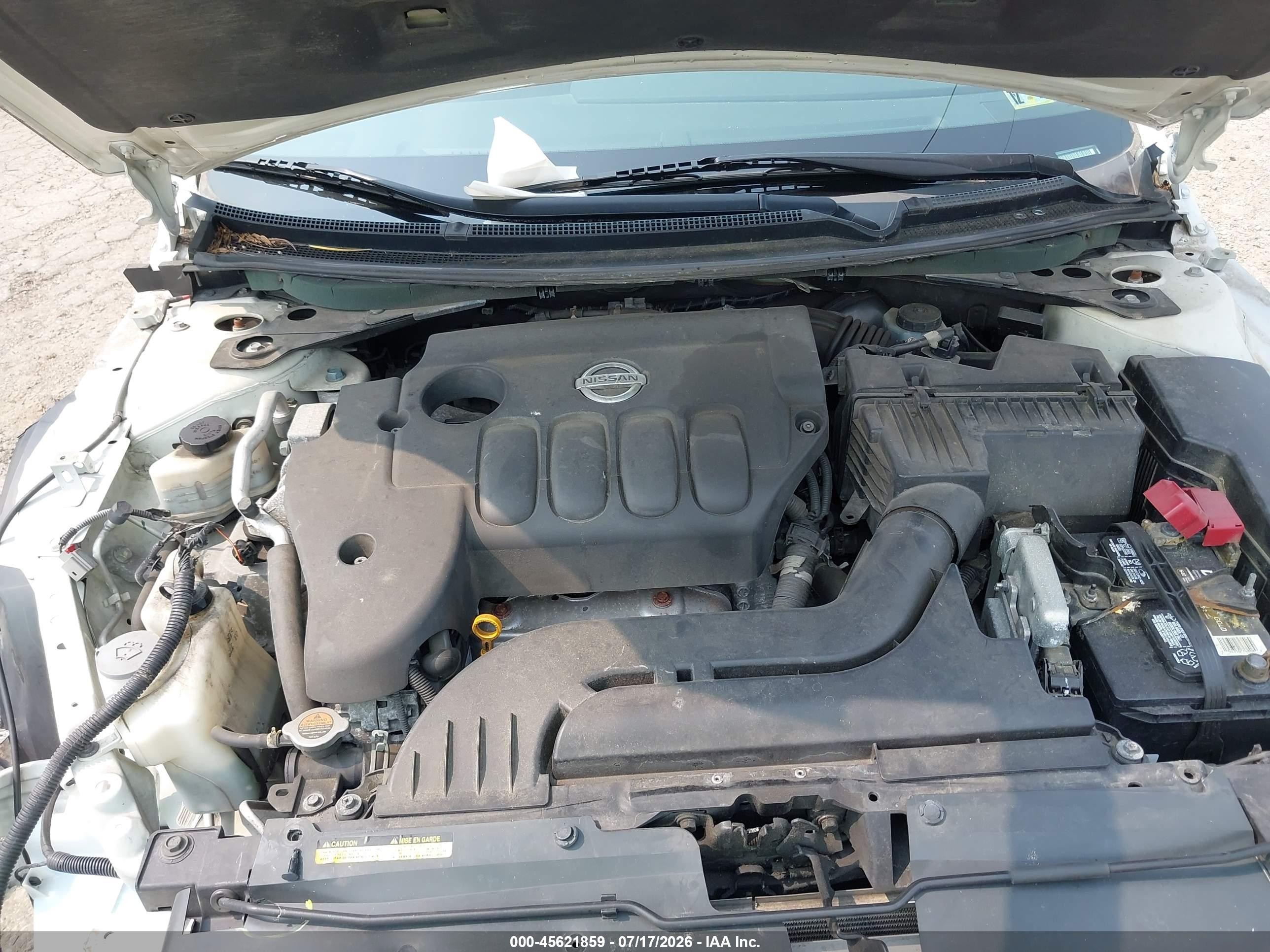 2007 Nissan Altima 2.5 S Белый vin: 1N4AL21E57N473784