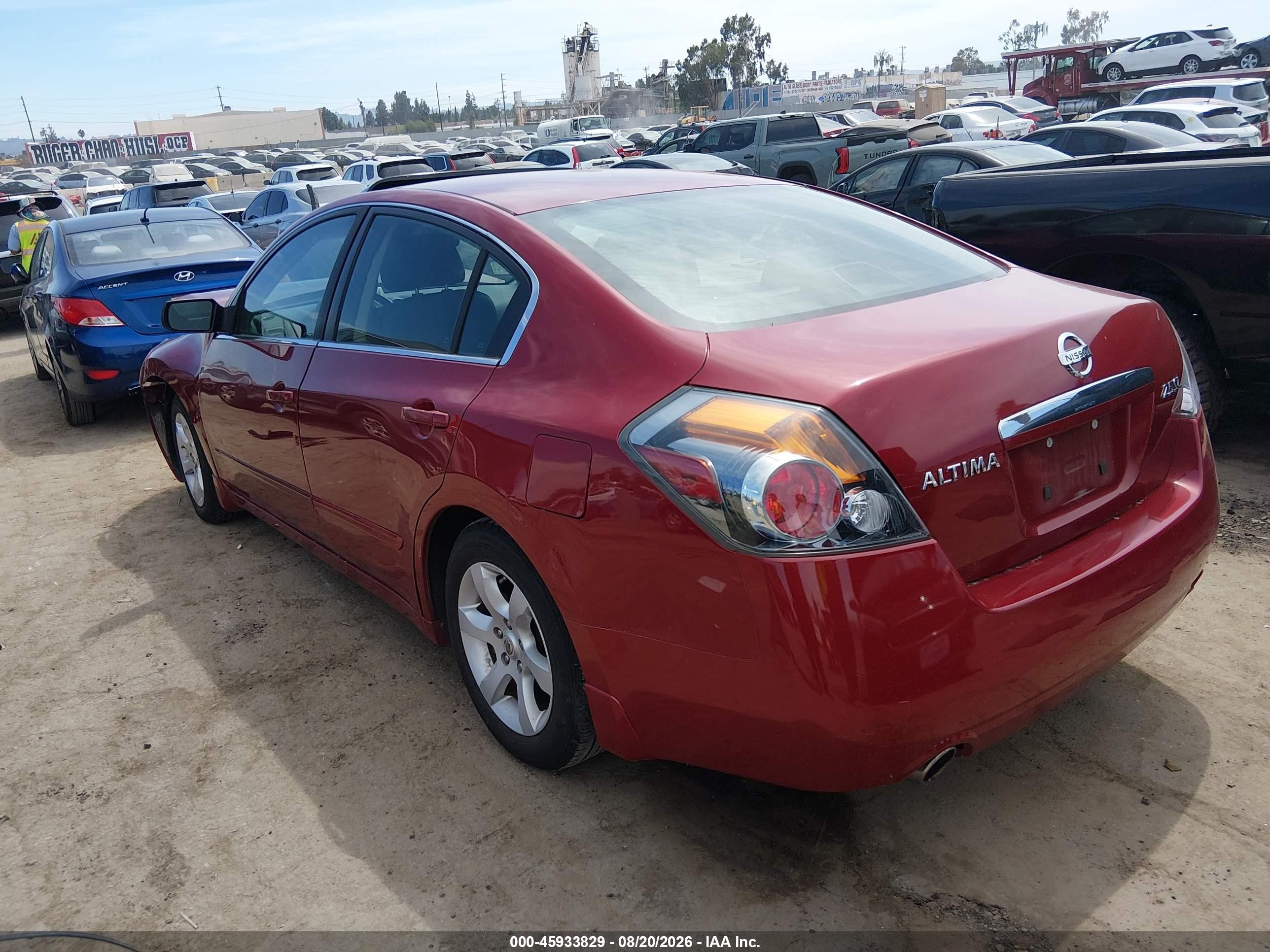 2007 Nissan Altima 2.5/2.5s Red vin: 1N4AL21E57N487863